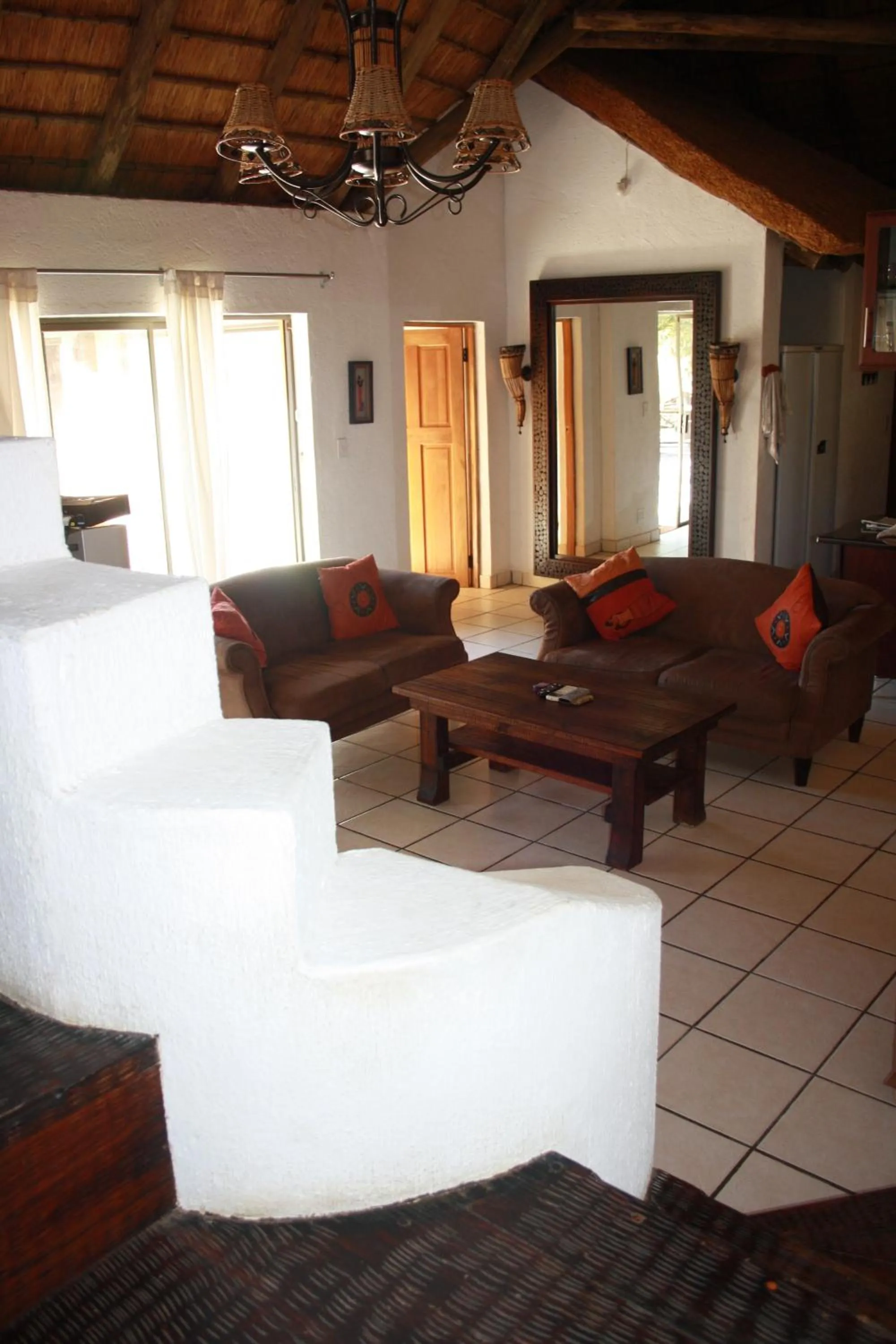Living room in Normann Safari Bush Lodge