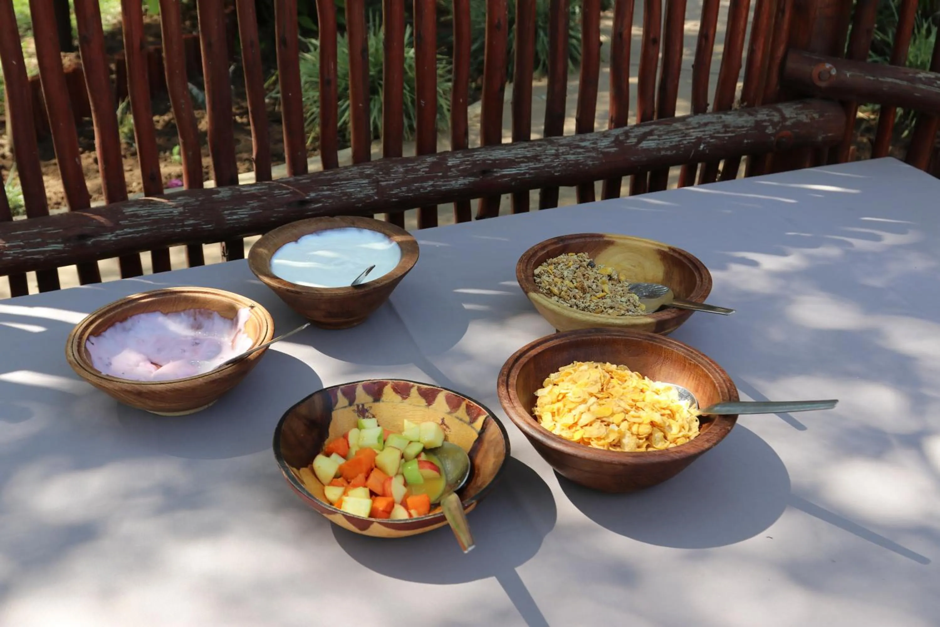 Breakfast in Normann Safari Bush Lodge