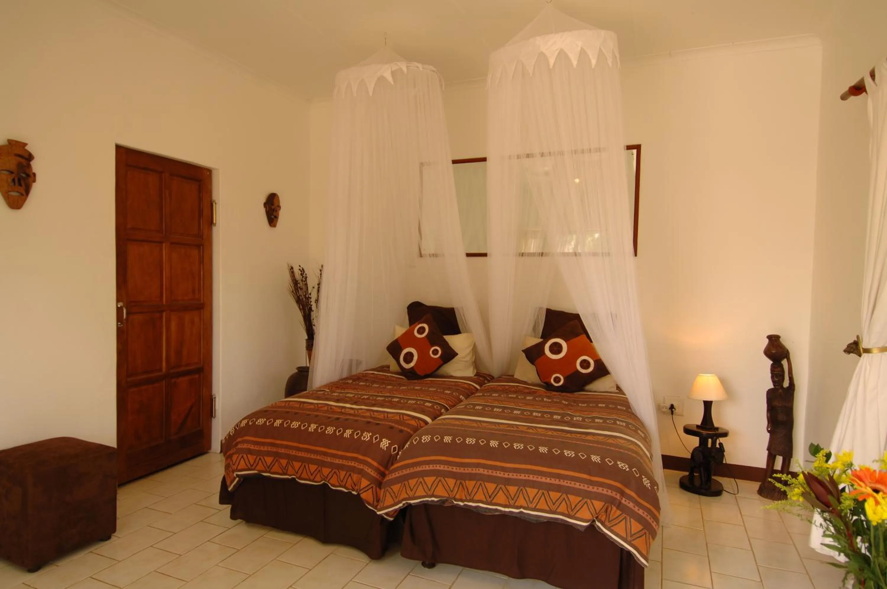 Bed in Normann Safari Bush Lodge