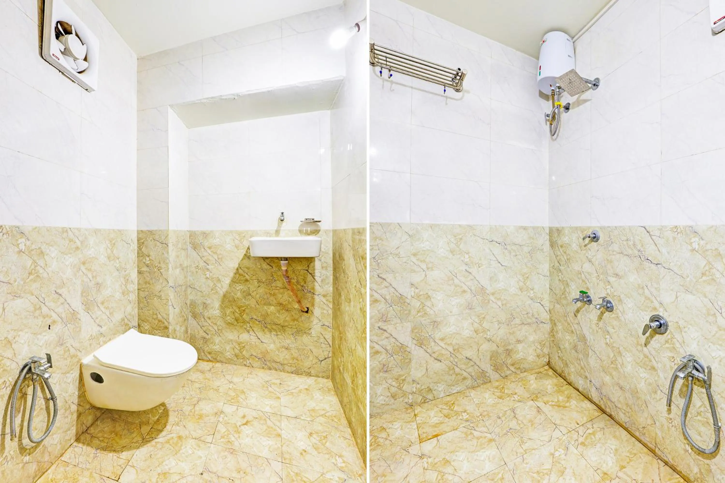 Bathroom in Hotel Madhav,Ahmedabad