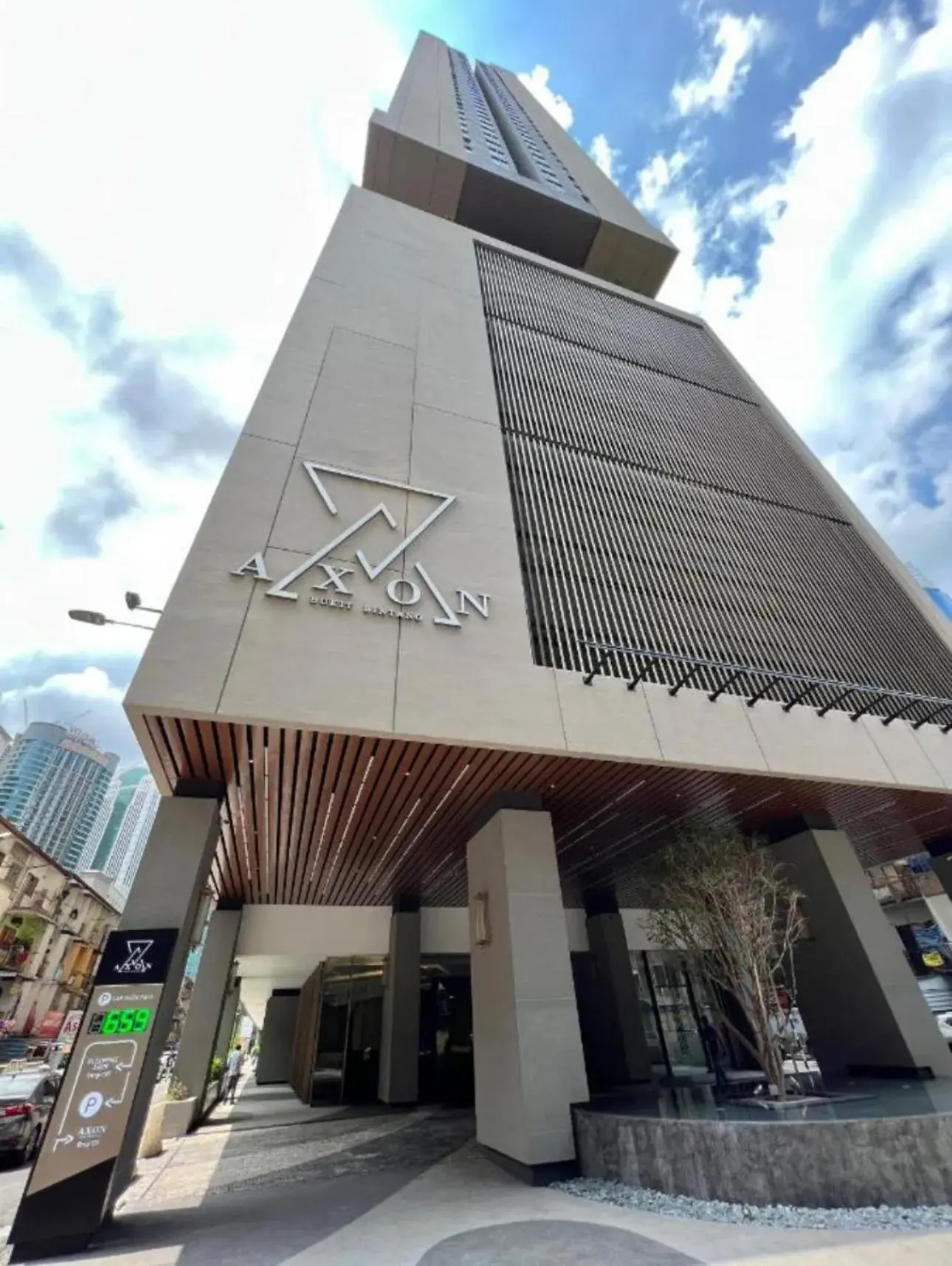 Property building in Axon Residence Bukit Bintang by Luna Property building in Axon Residence Bukit Bintang by Luna