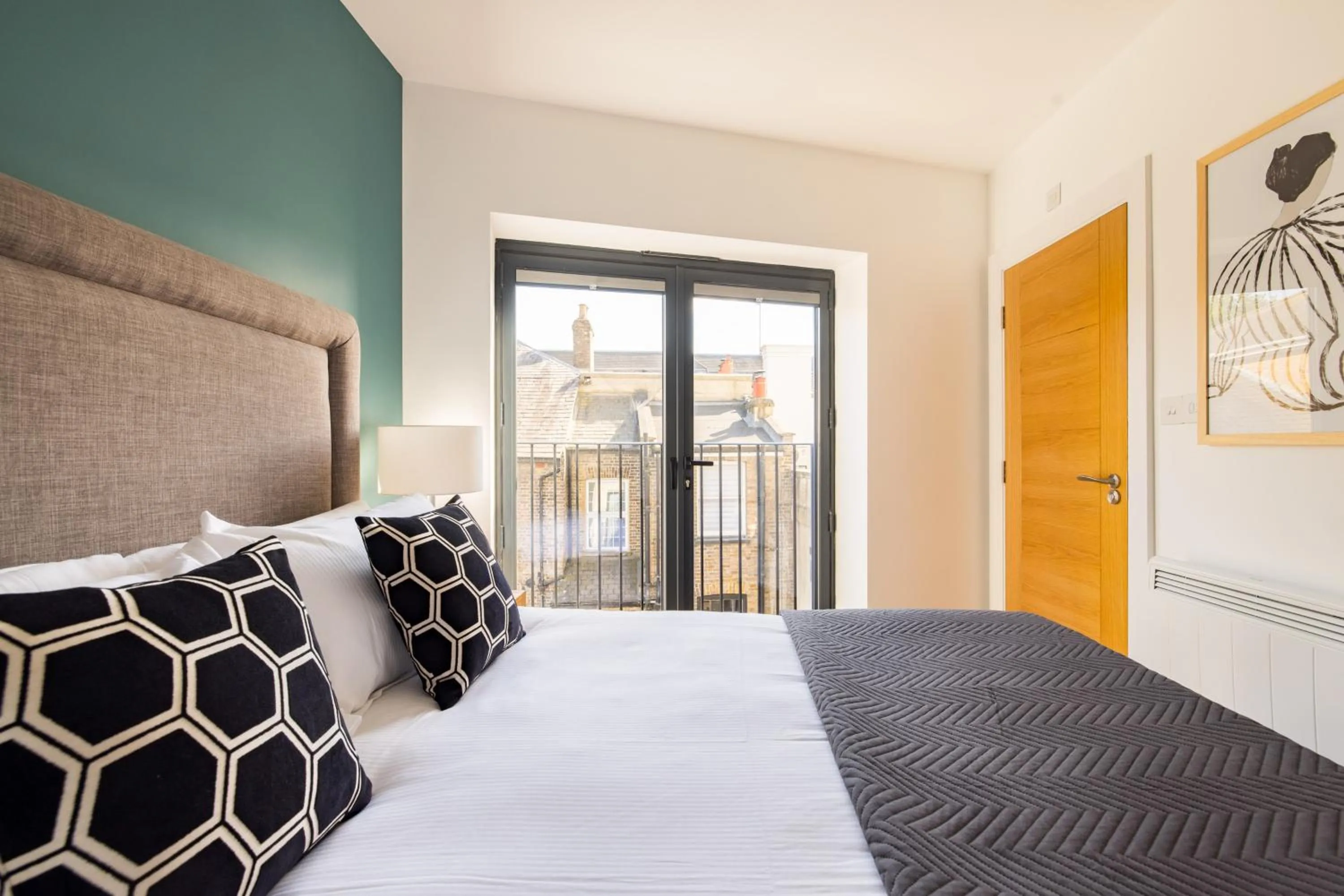 Bed in Charles Hope Staines Riverside