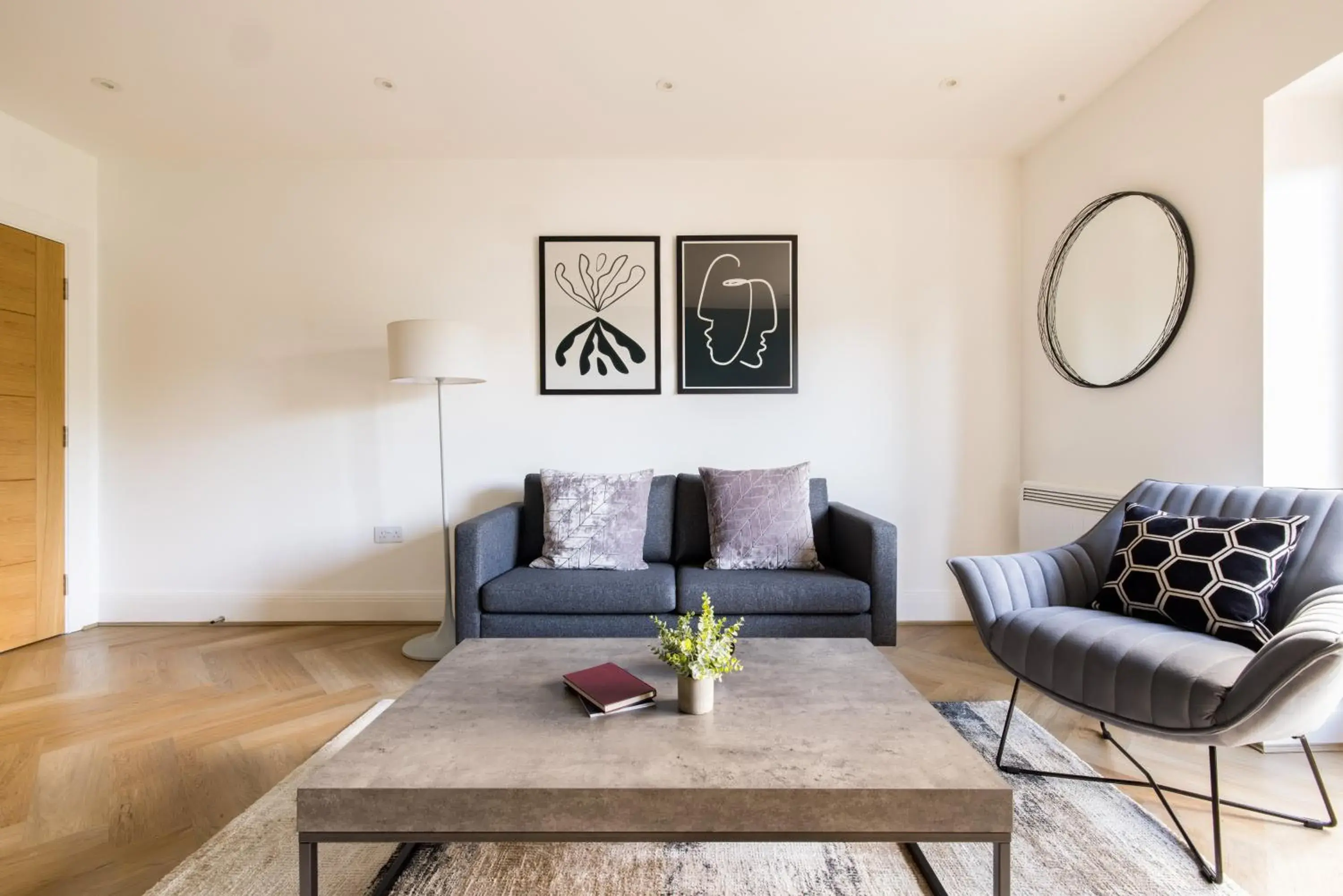 Living room in Charles Hope Staines Riverside Living room in Charles Hope Staines Riverside