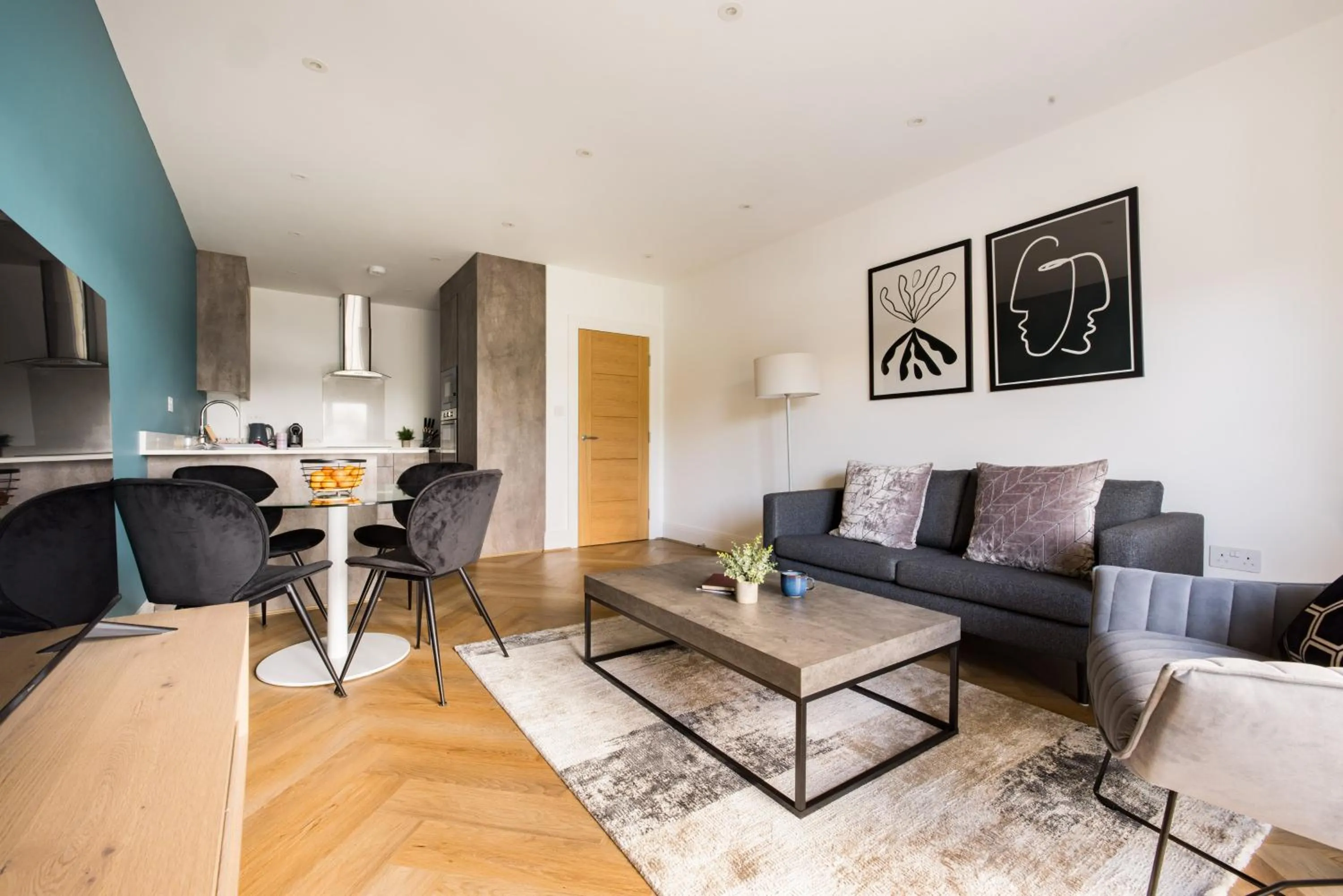 Living room in Charles Hope Staines Riverside