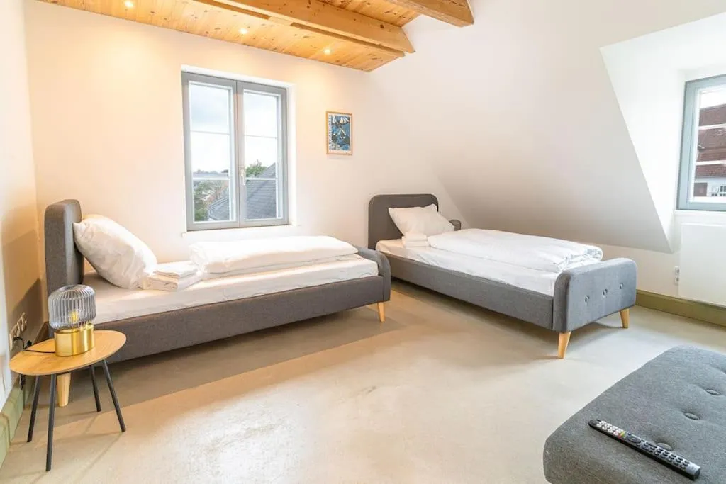 Bed in Ferienwohnung Schiffbrücke 40