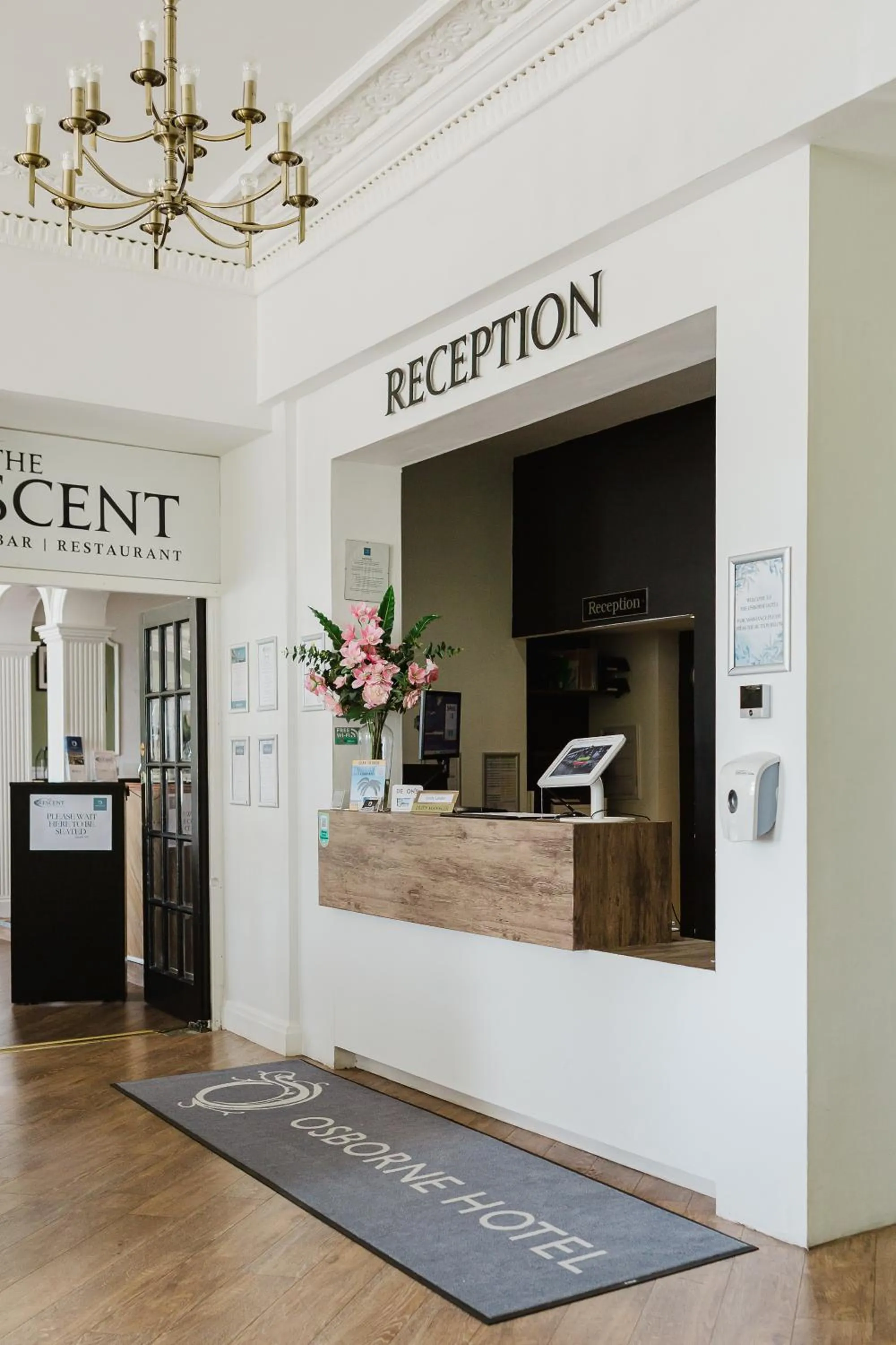 Lobby or reception in The Osborne Hotel