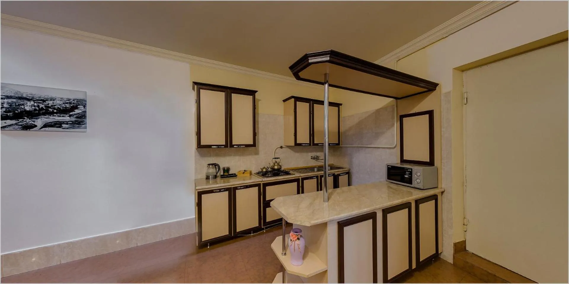 Communal kitchen in Hotel Avlabari
