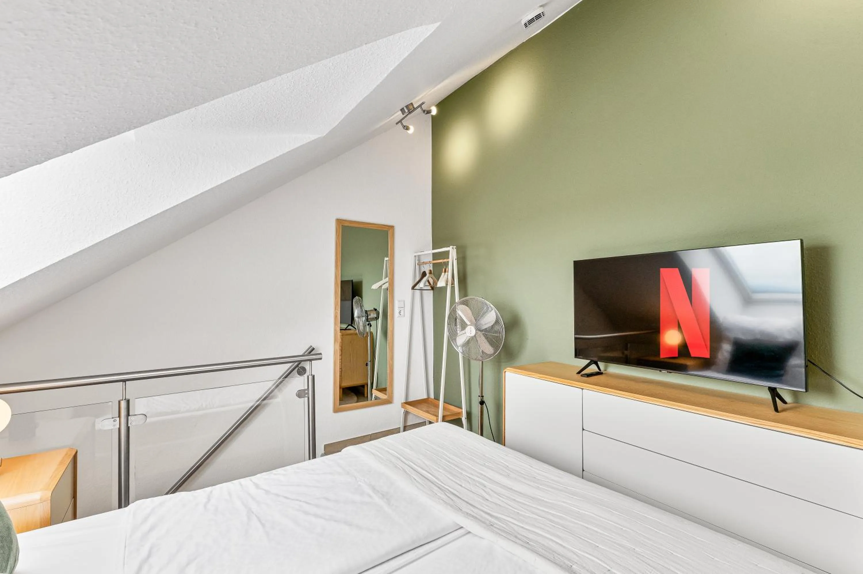 TV and multimedia, Bed in The Serviced - Design Apartments