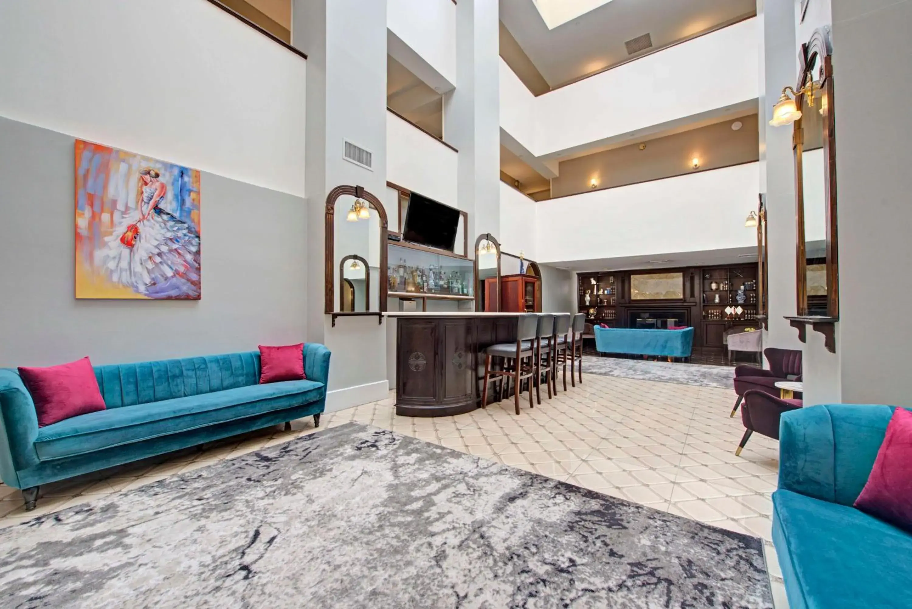 Lobby or reception in The Roslyn, Tapestry Collection by Hilton Lobby or reception in The Roslyn, Tapestry Collection by Hilton
