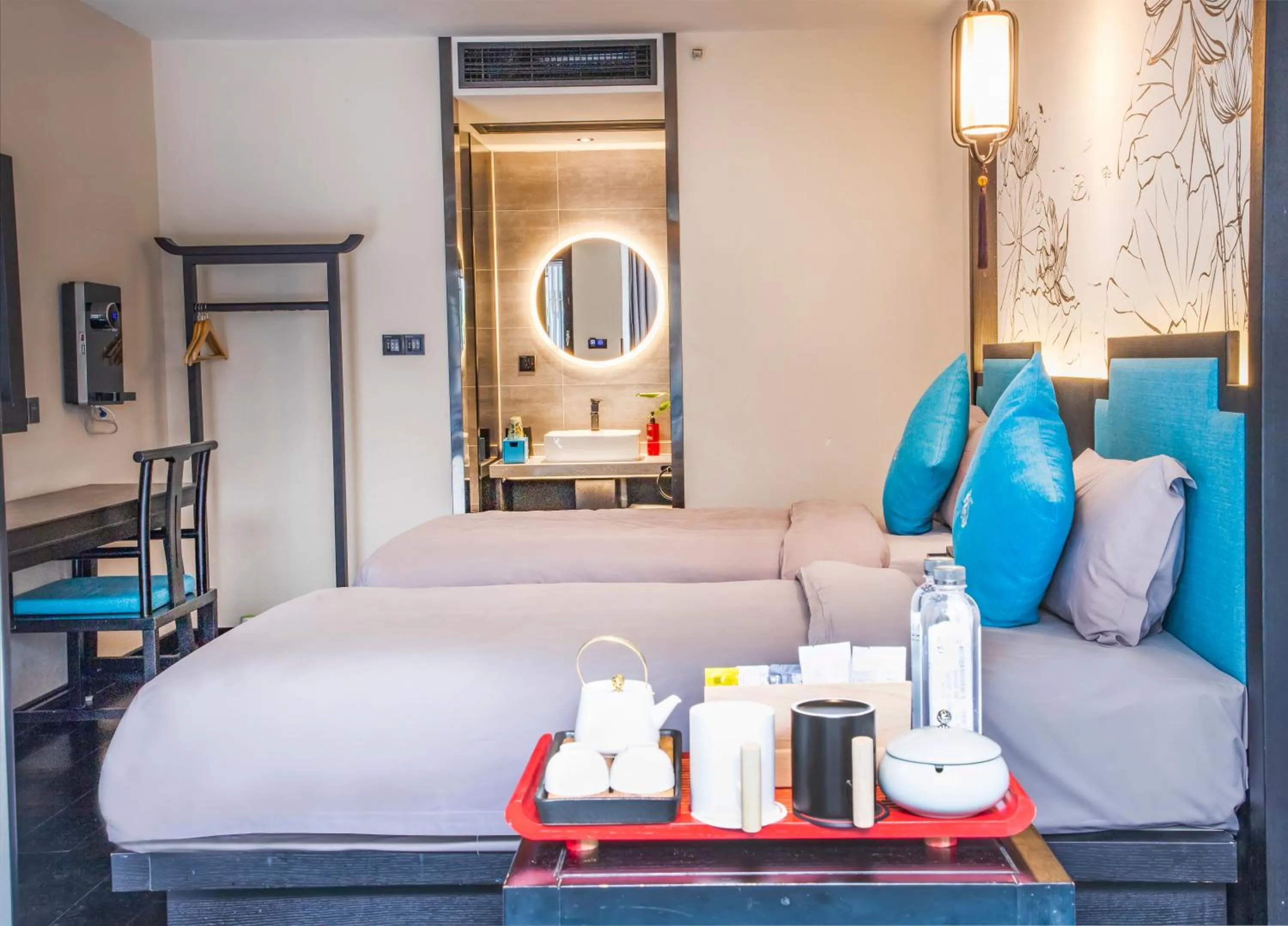 Bed in Gongxili-Xijian Hotel - Kunming Dongfeng East Road Dashuying Metro Station