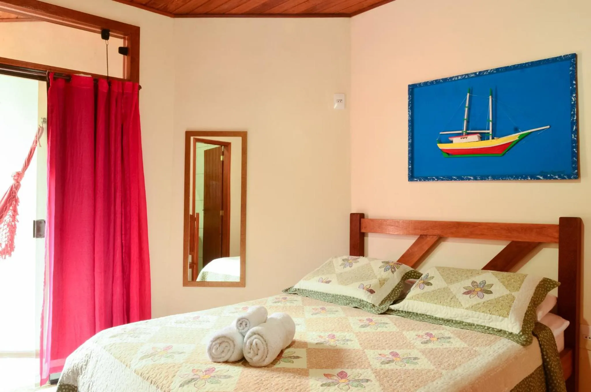 Bedroom, Bed in Pousada Recanto do Sabiá