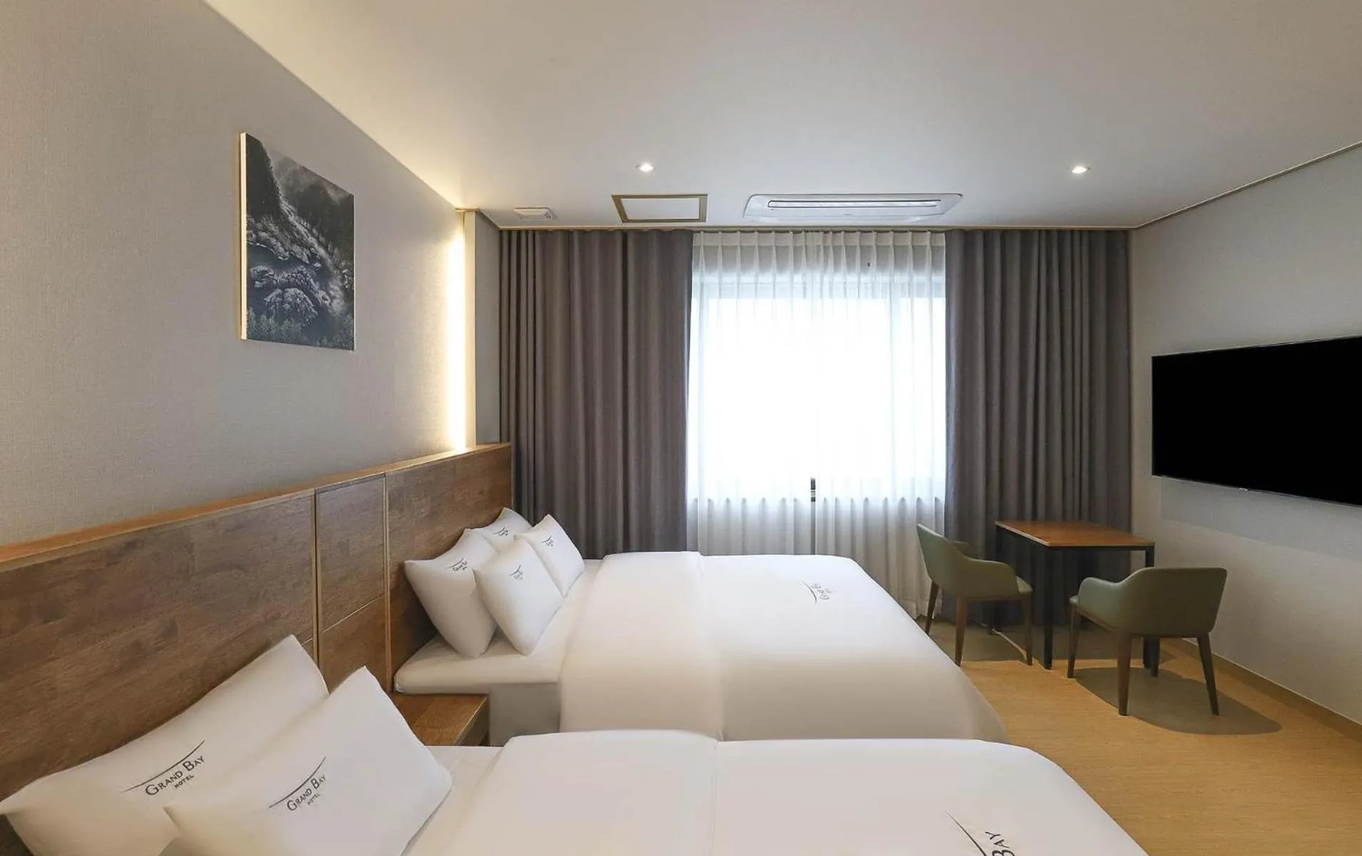 Bed in Hotel Grand Bay Boryeong