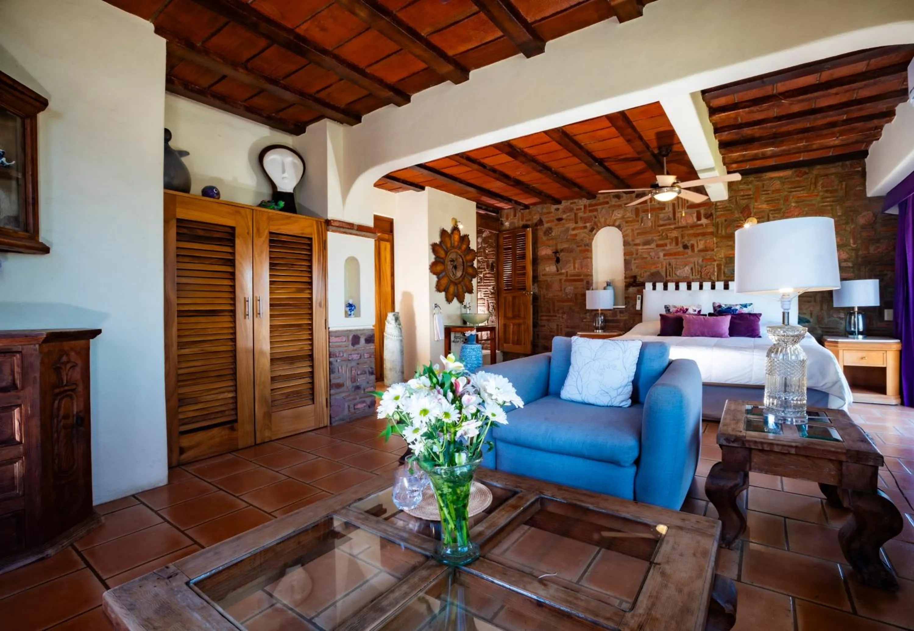 Living room in Villa Bella Bed & Breakfast Inn