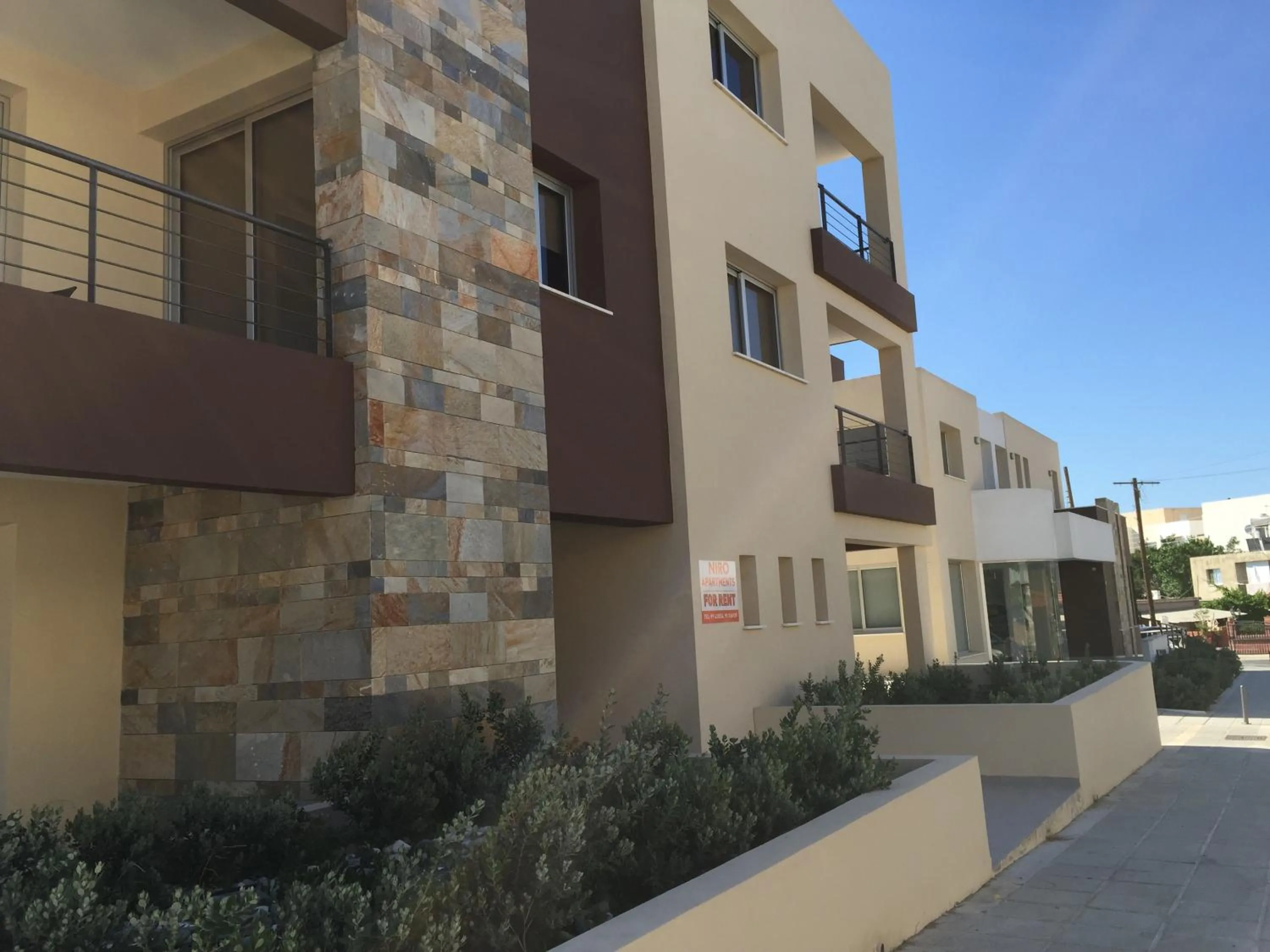 Off site in Niro Apartments