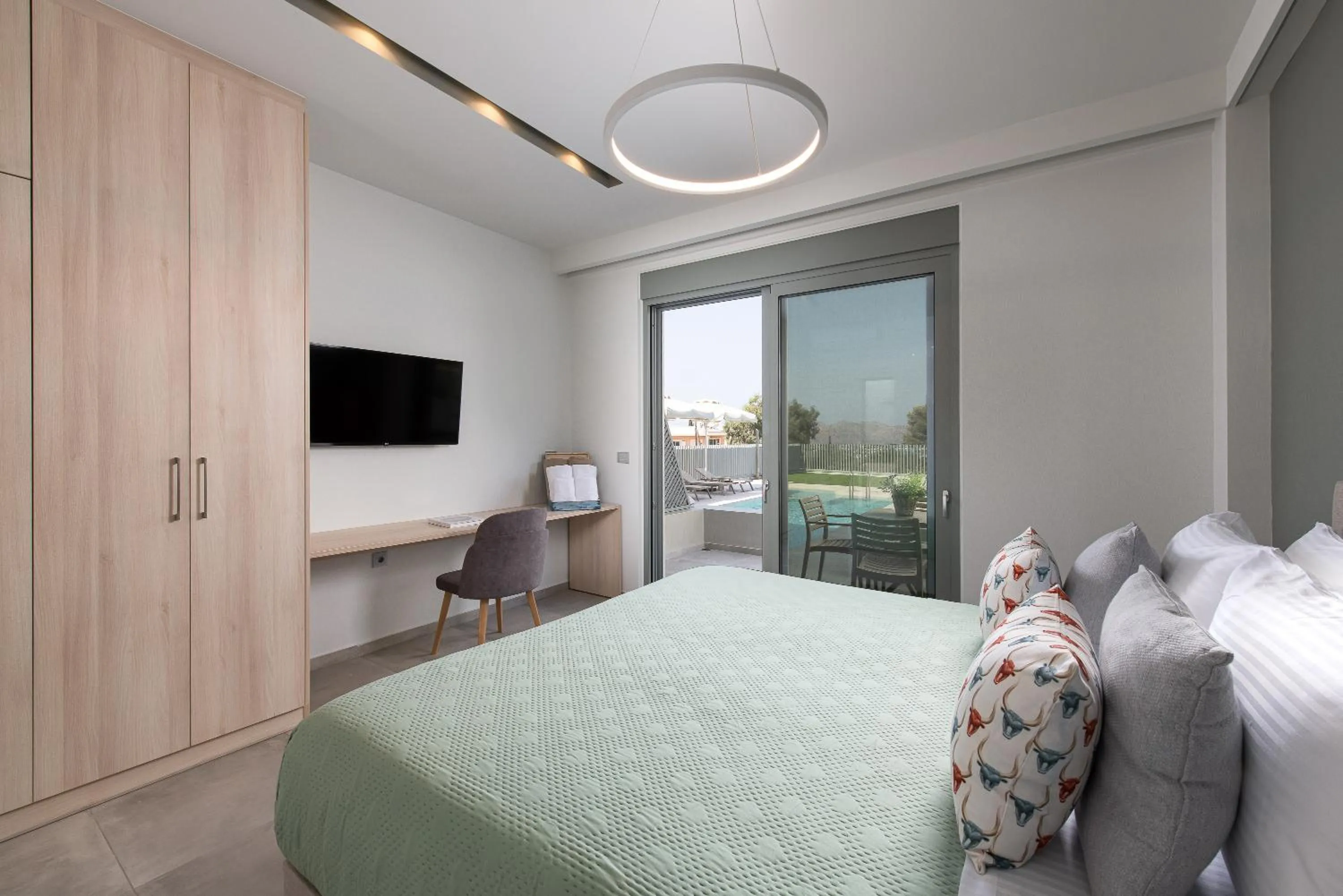 Bedroom, Bed in Heliades Residence