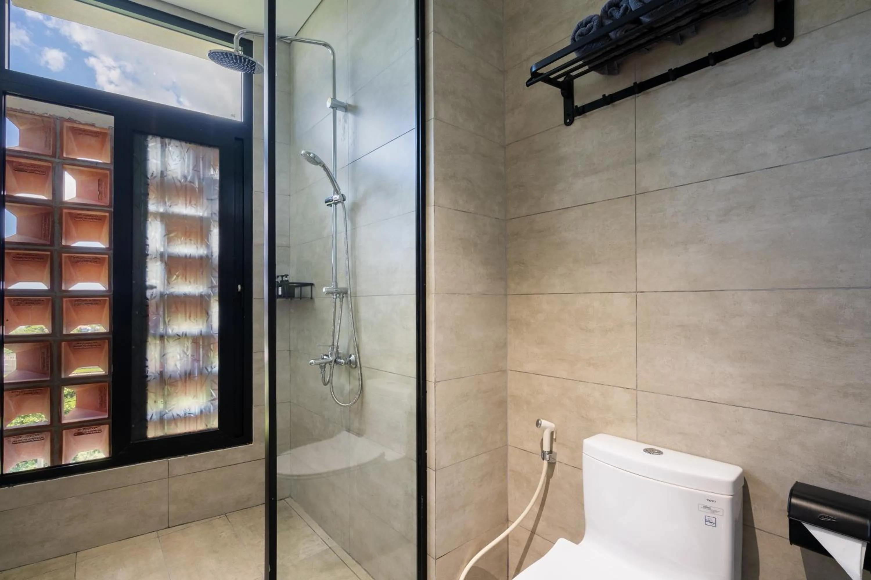 Shower in The Rebirth Apartment Binh Chau Ho Tram