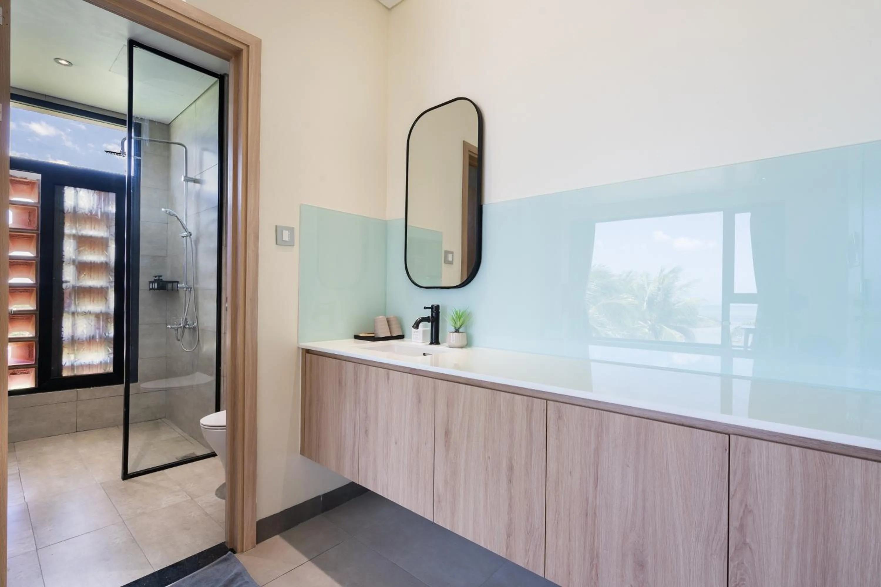 Shower in The Rebirth Apartment Binh Chau Ho Tram