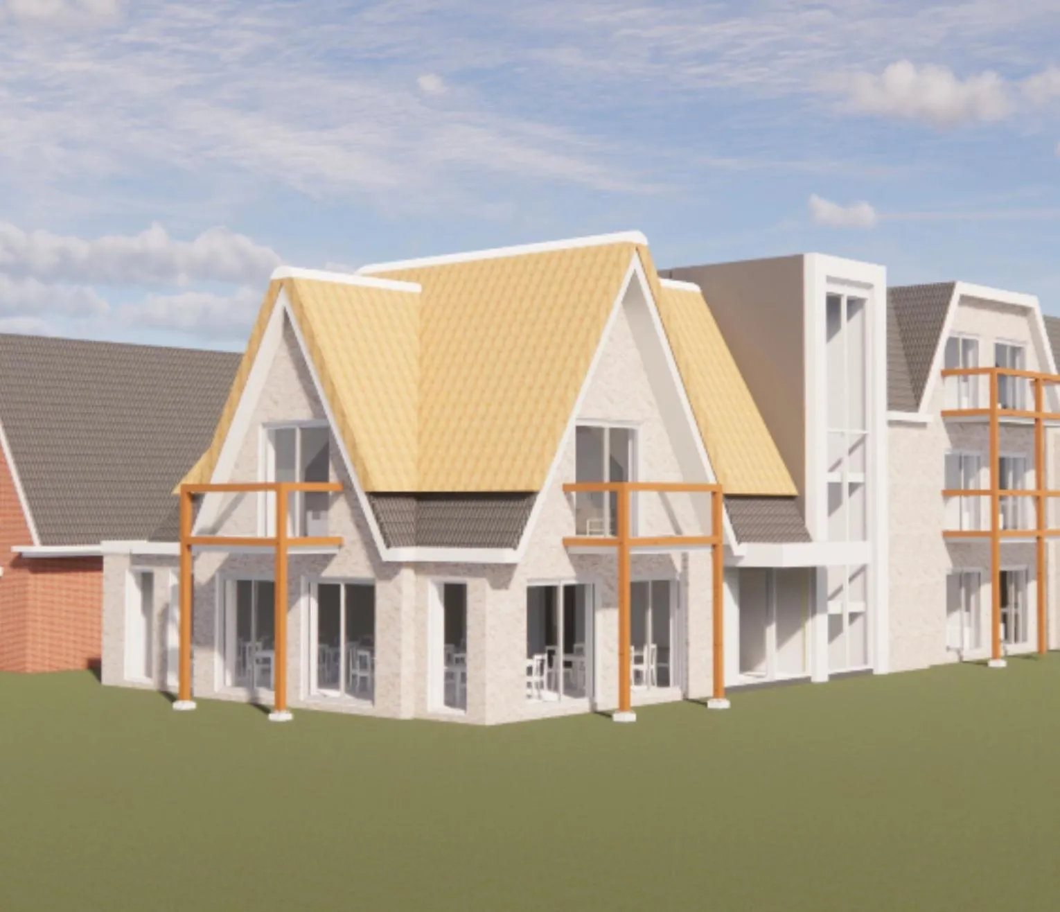 Property building in Fletcher Hotel Restaurant Koogerend