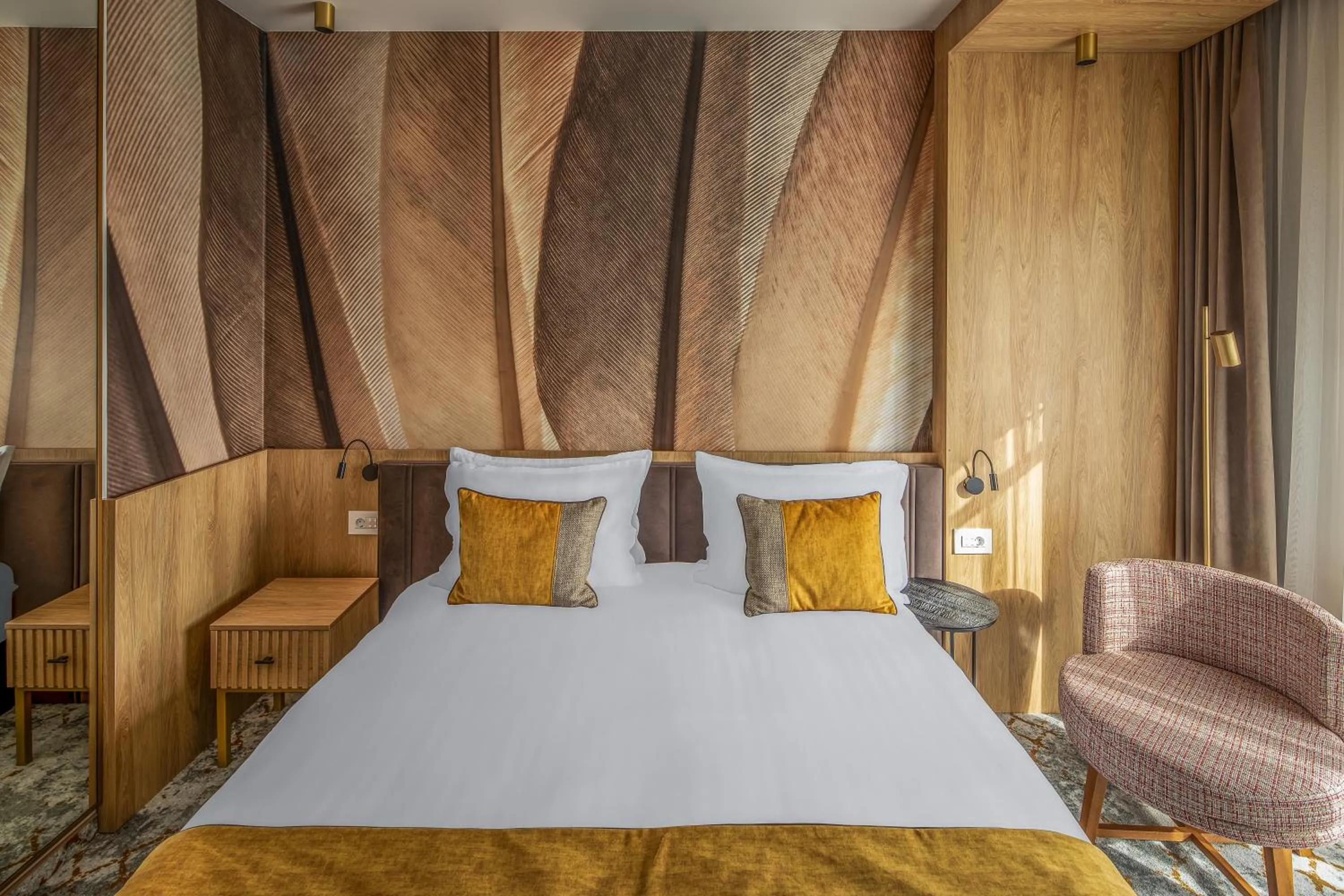 Bed in Hotel Branco Timisoara