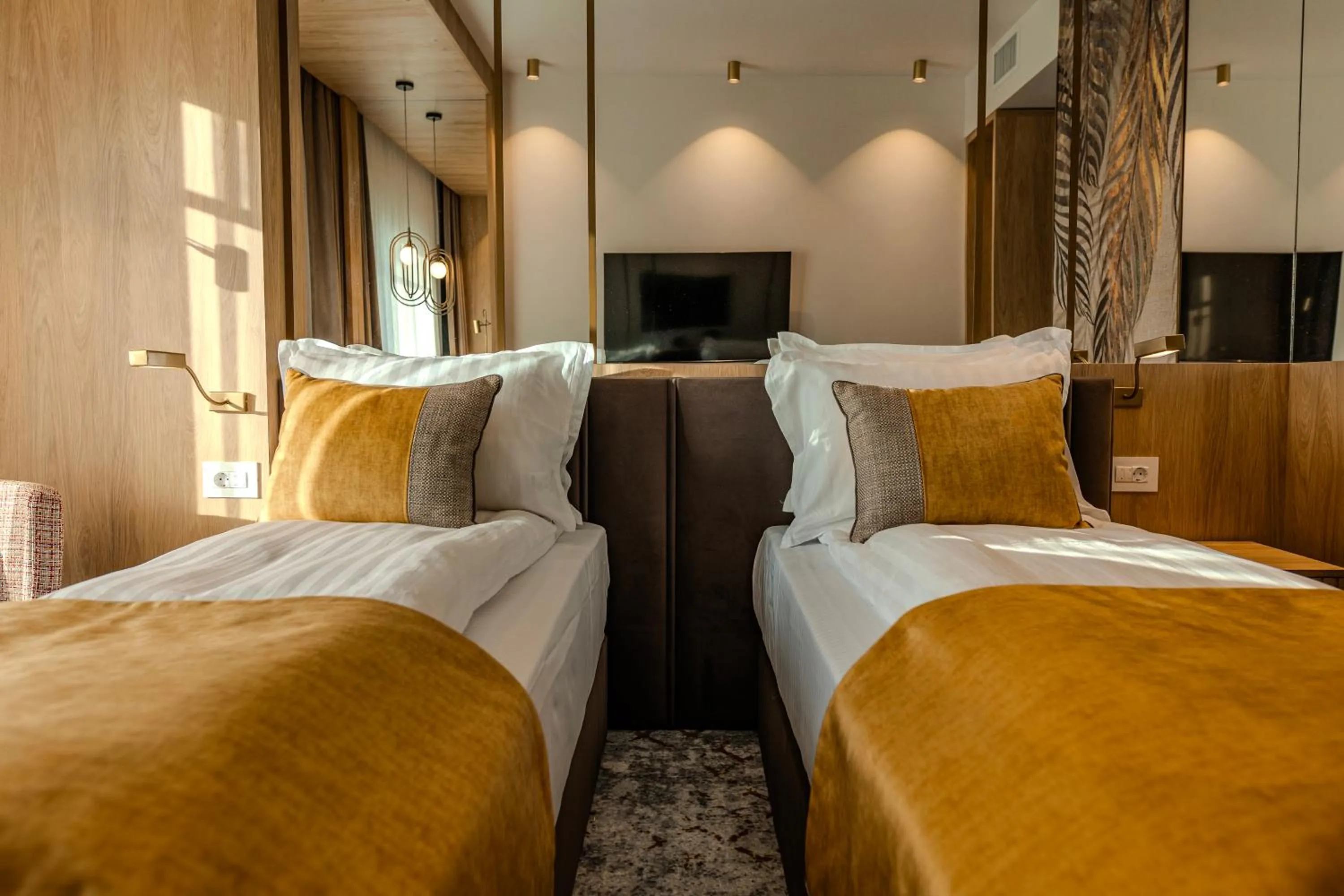 Bed in Hotel Branco Timisoara