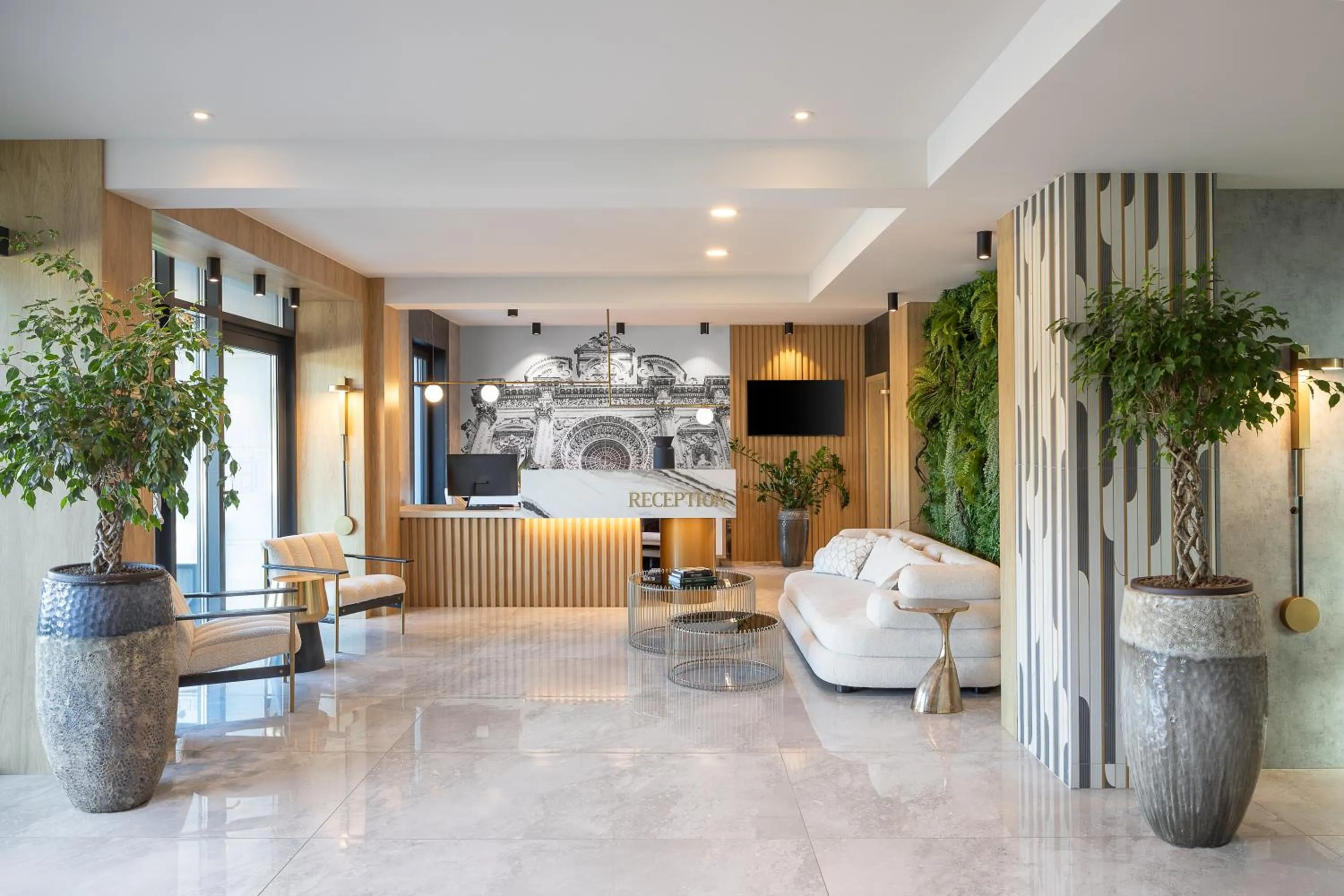 Lobby or reception in Hotel Branco Timisoara
