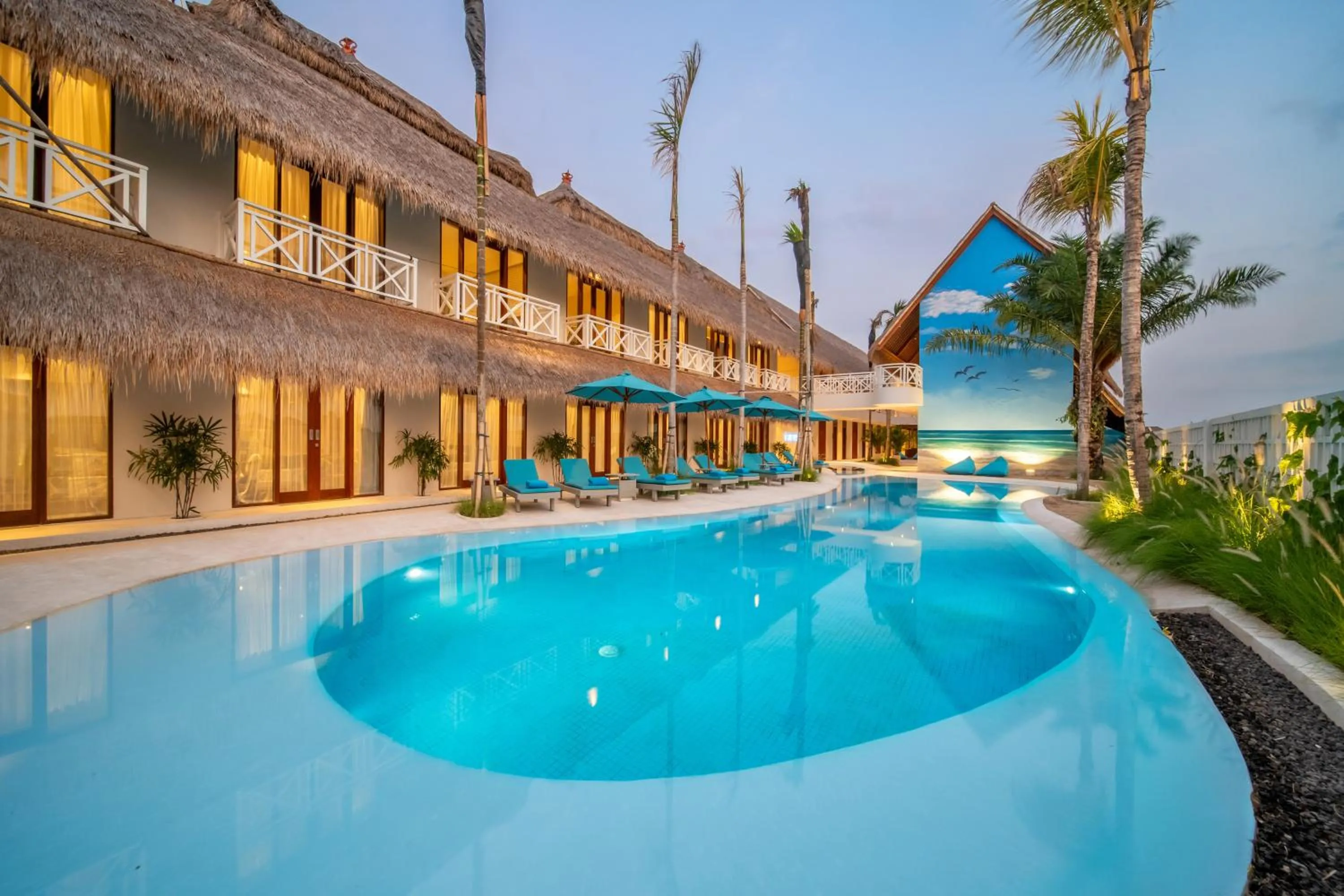 Swimming pool in IZE Canggu by LifestyleRetreats