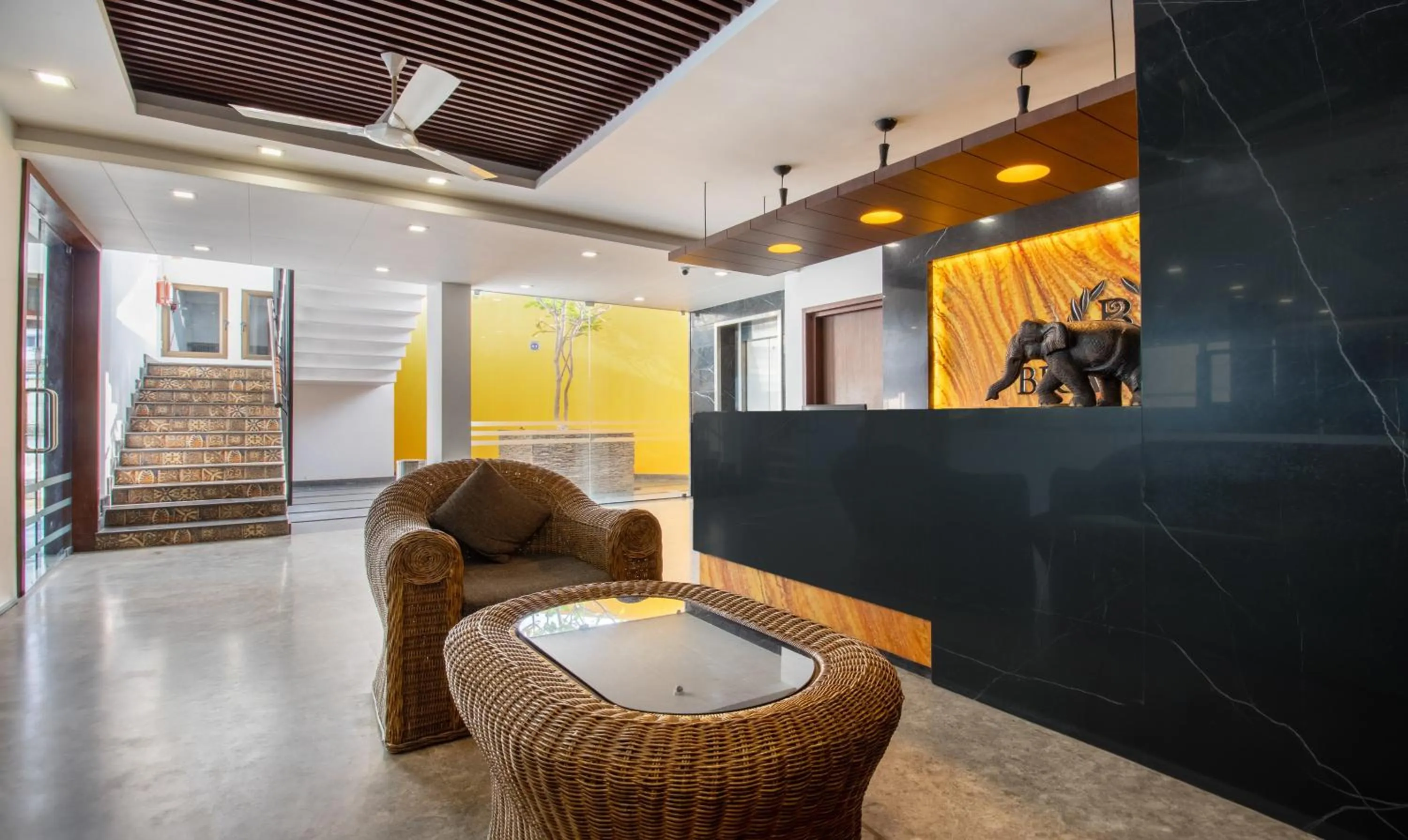 Lobby or reception in Treebo Brahma, Wayanad