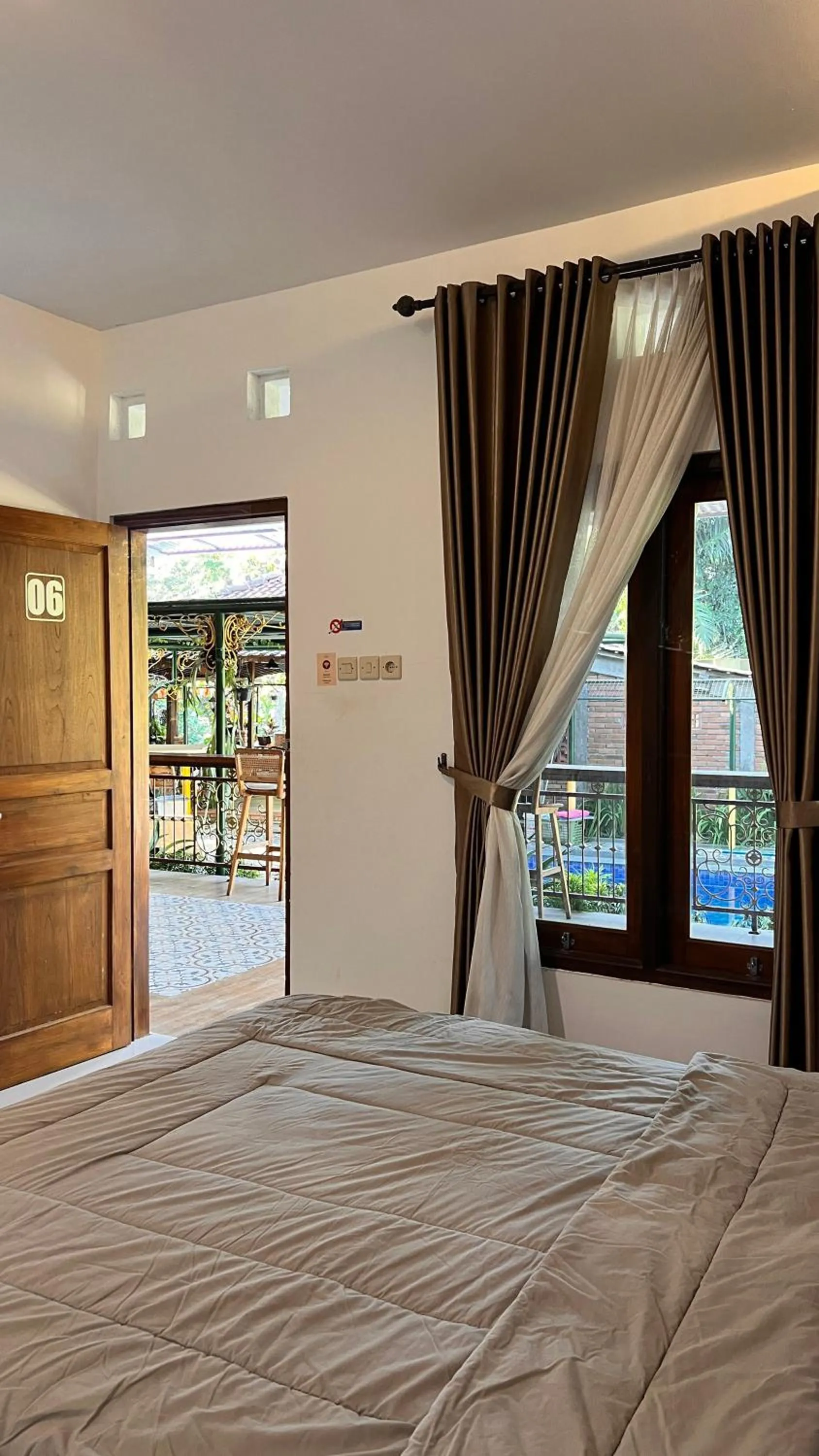 Bed in Homestay Joglo Seruni Syariah