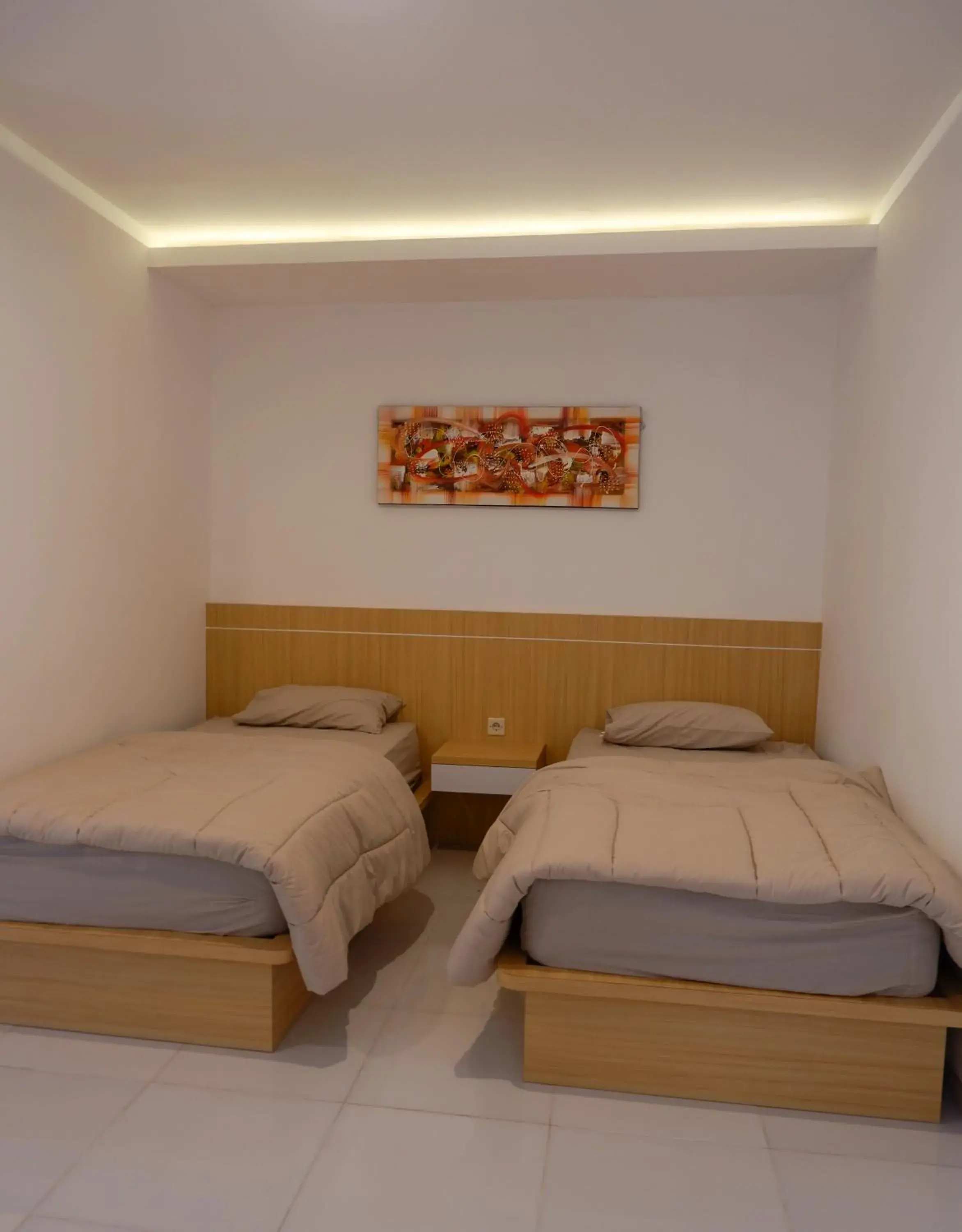 Bed in Homestay Joglo Seruni Syariah Bed in Homestay Joglo Seruni Syariah