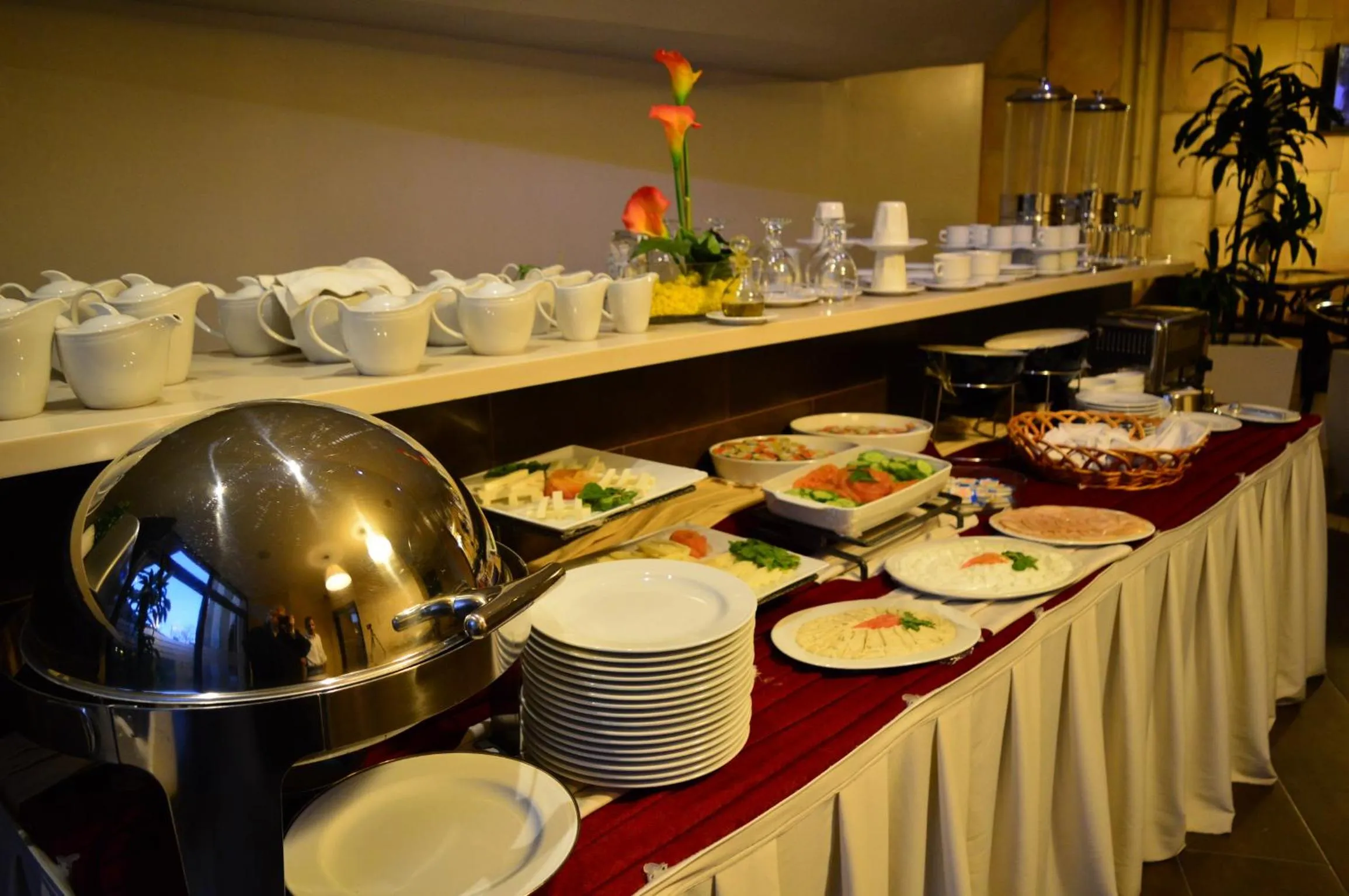 Buffet breakfast in Nadine Hotel Suites