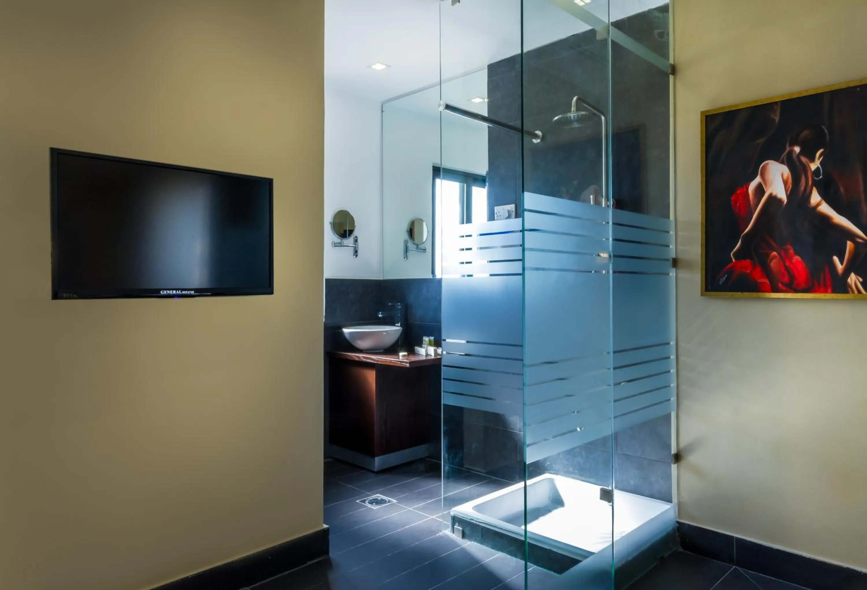 Shower in Nadine Hotel Suites