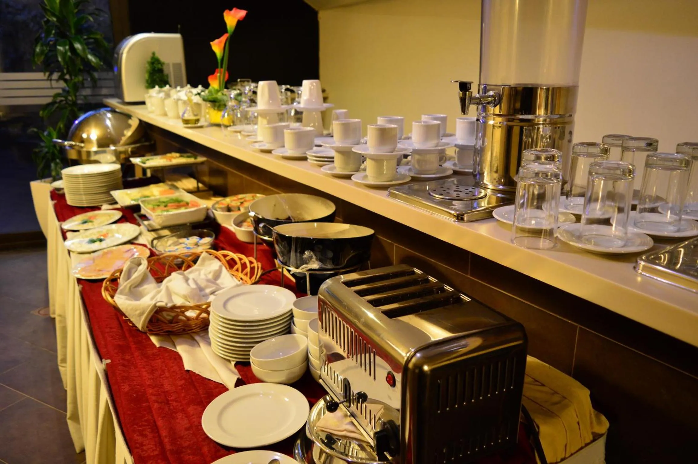 Buffet breakfast in Nadine Hotel Suites