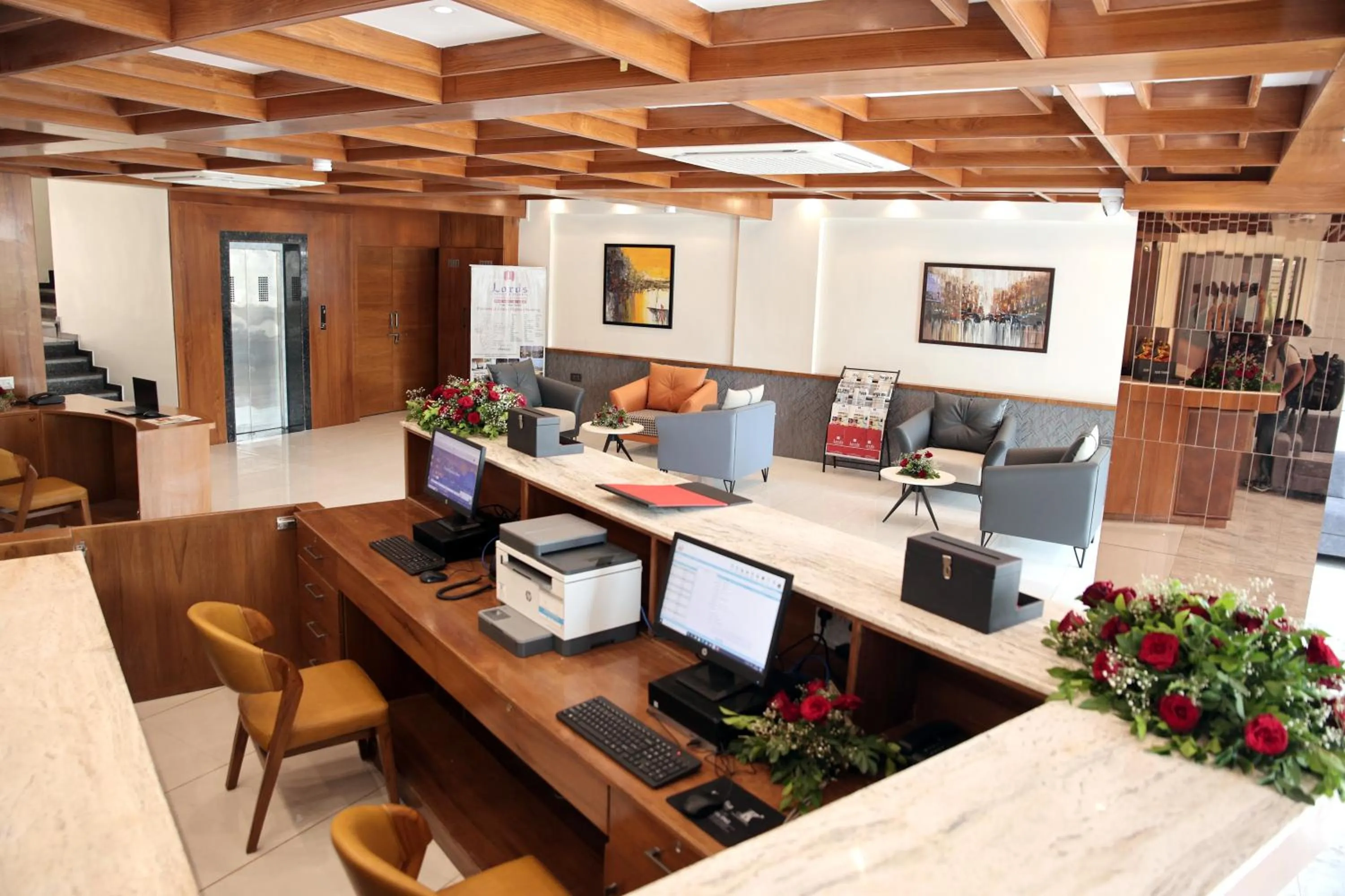 Lobby or reception in Lords Eco Inn, Ambaji