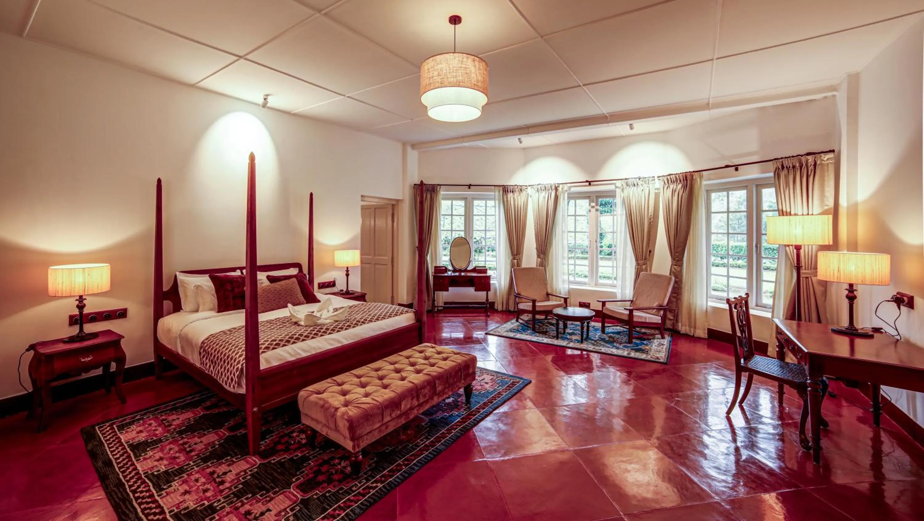 Bedroom, Bed in Lockhart Bungalow Munnar - A CGH Earth SAHA Experience