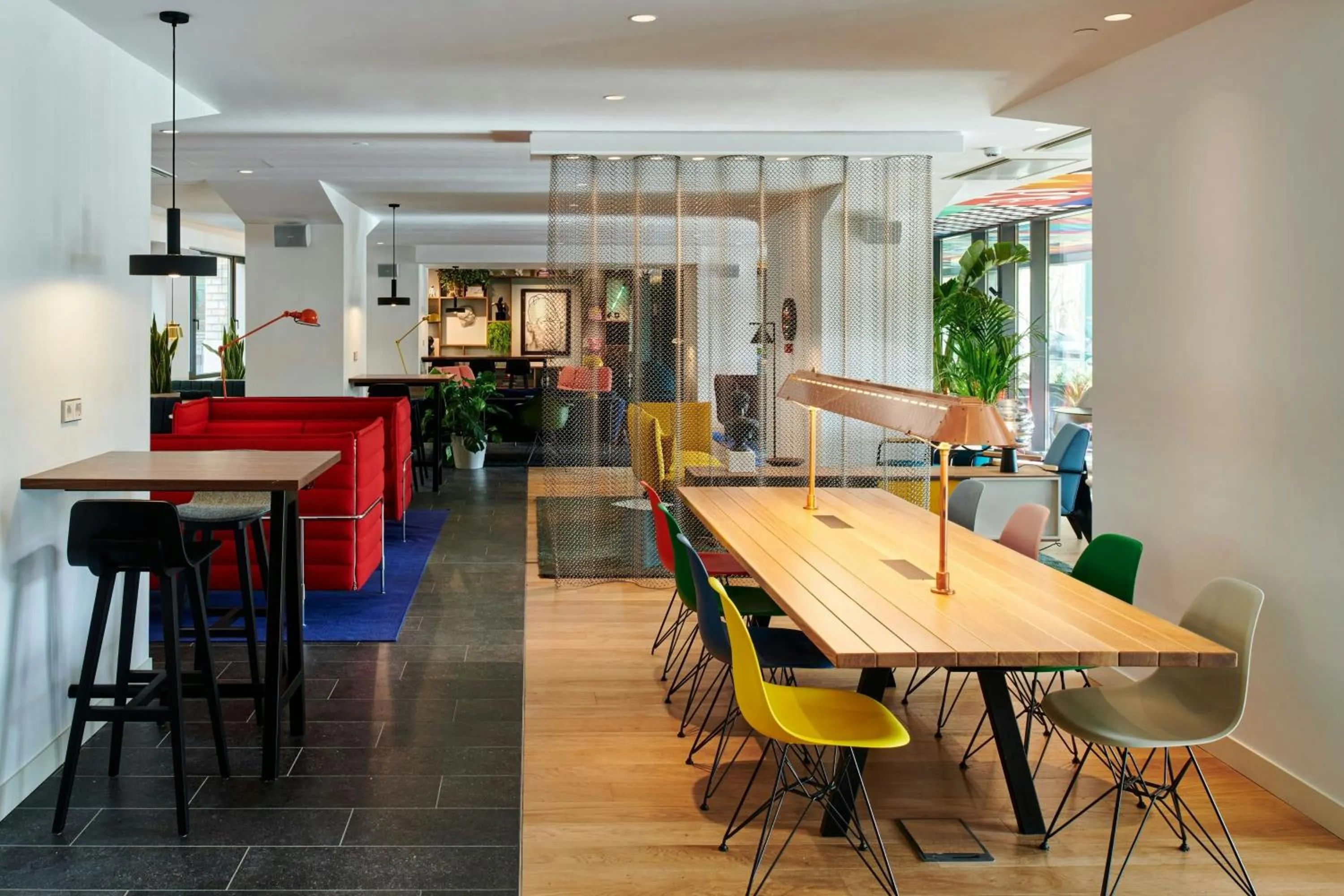 Lobby or reception in citizenM Rome Isola Tiberina