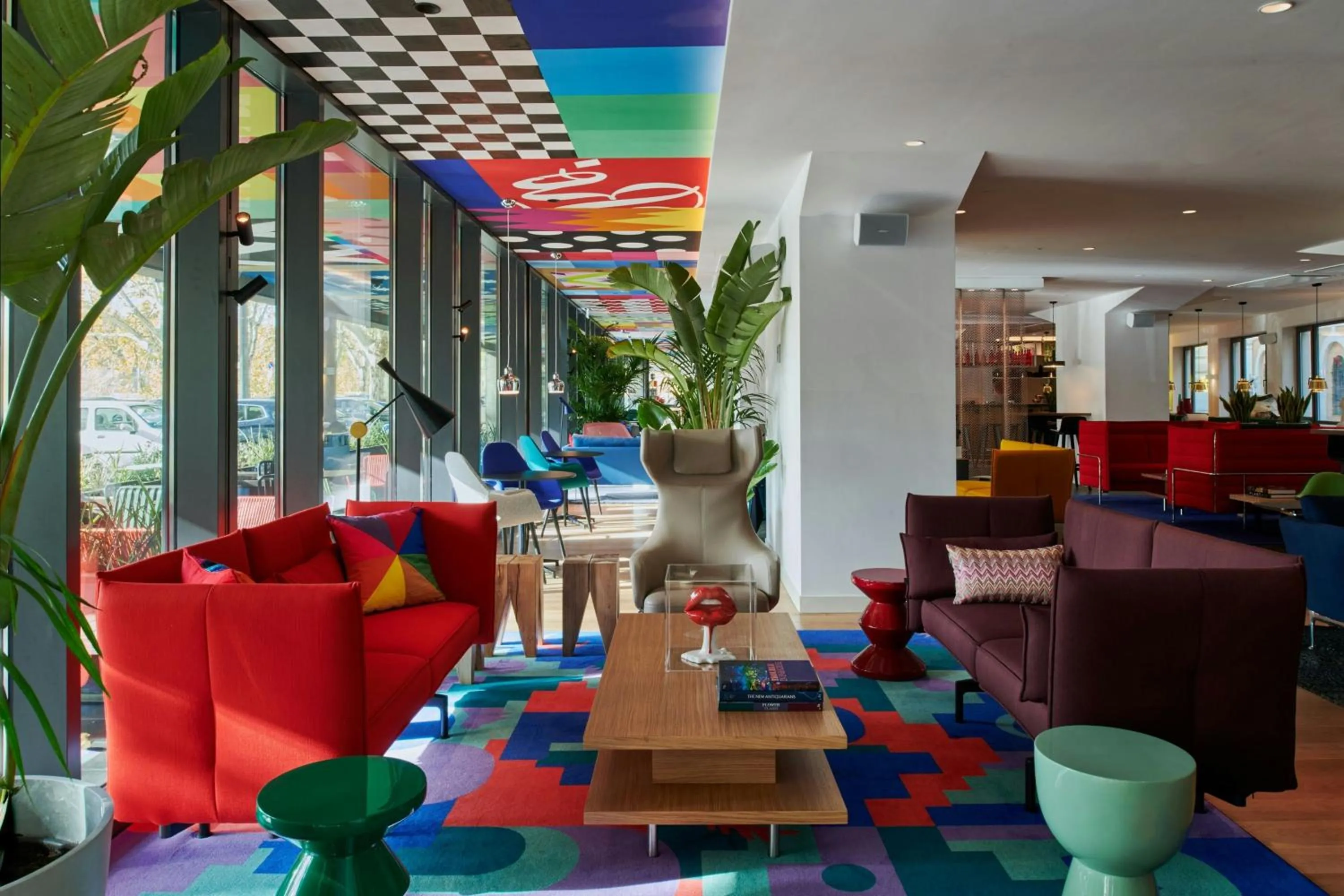 Lobby or reception in citizenM Rome Isola Tiberina