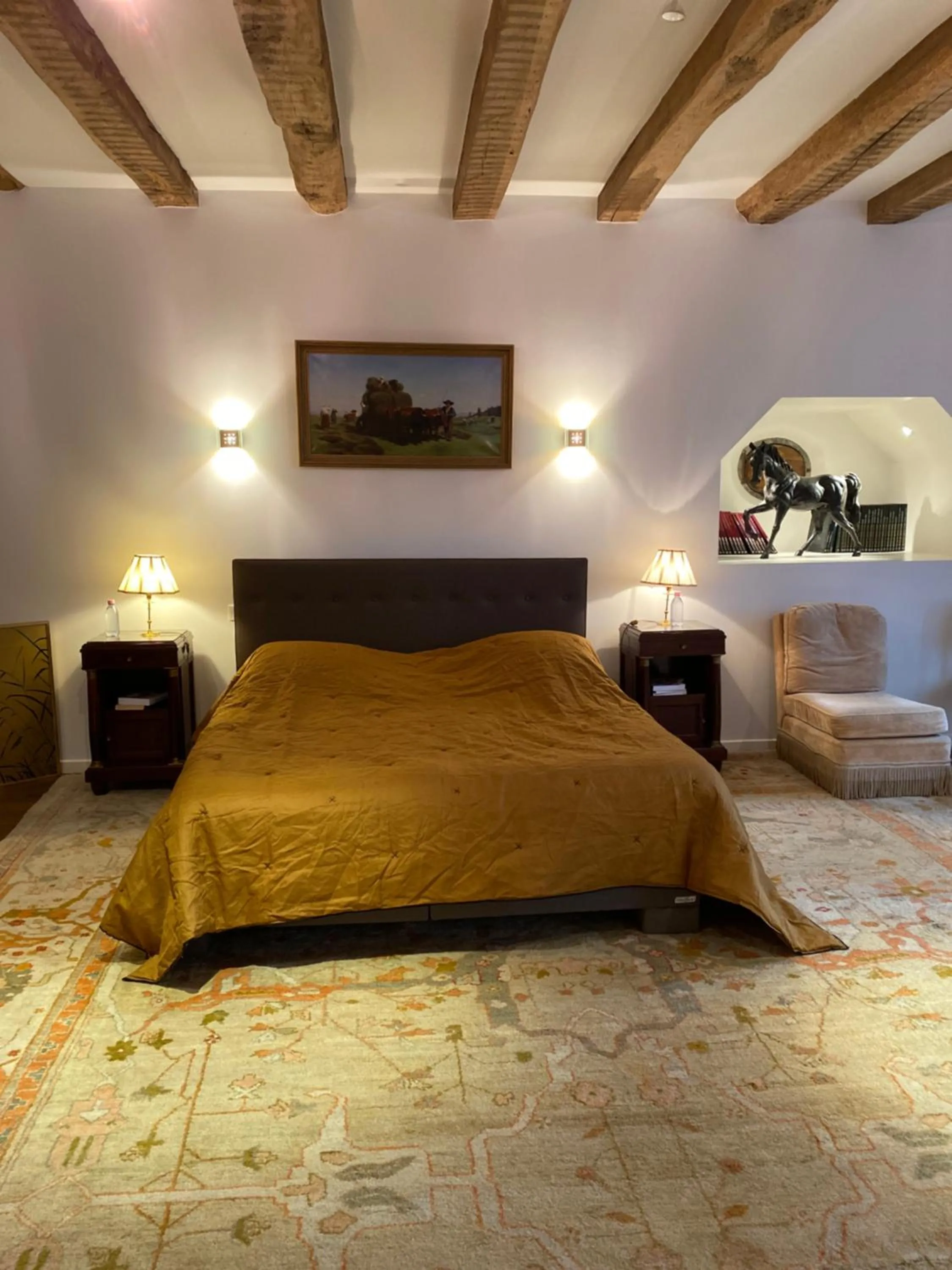 Bedroom, Bed in Château du Puech