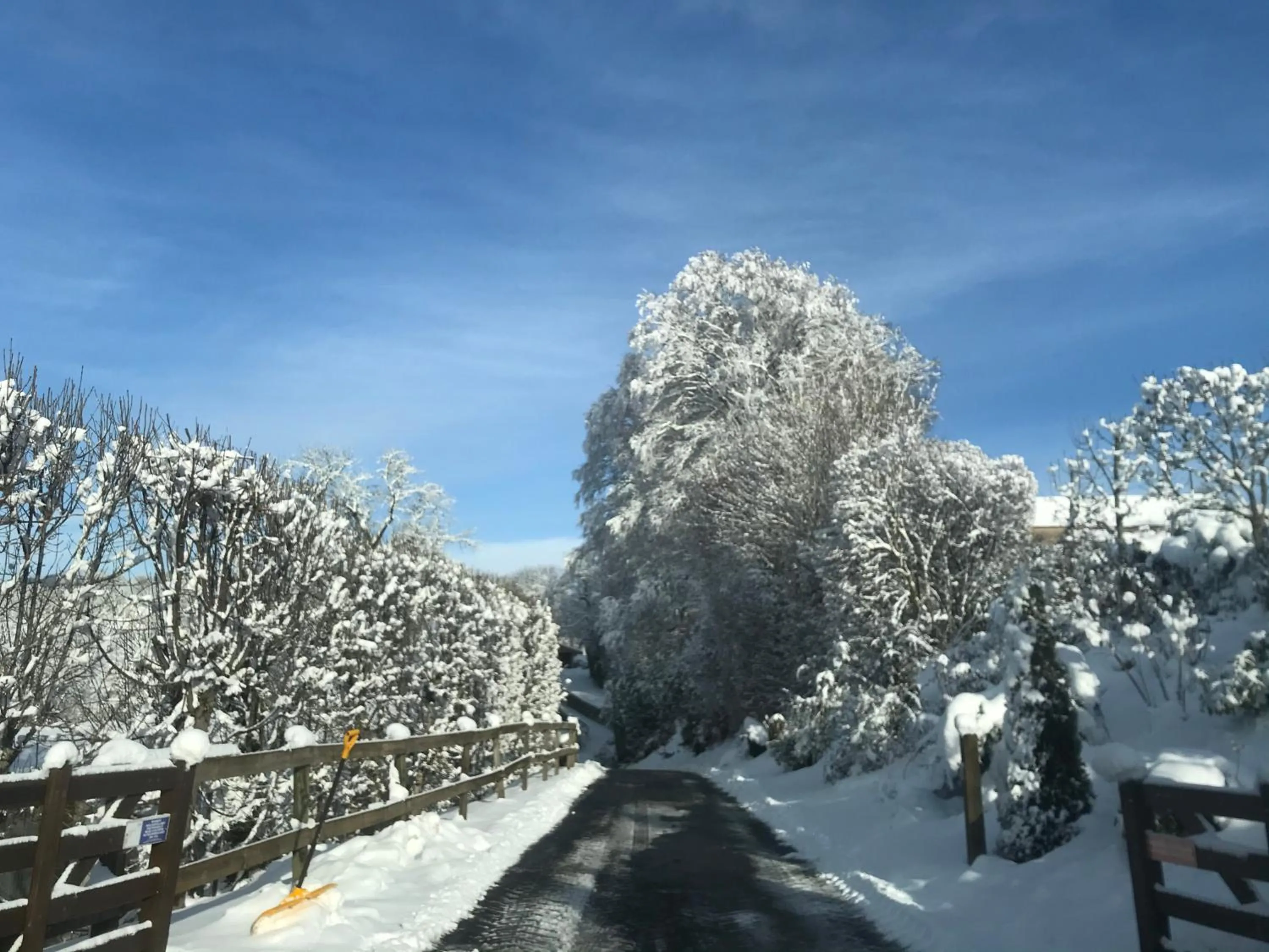 Winter in Château du Puech