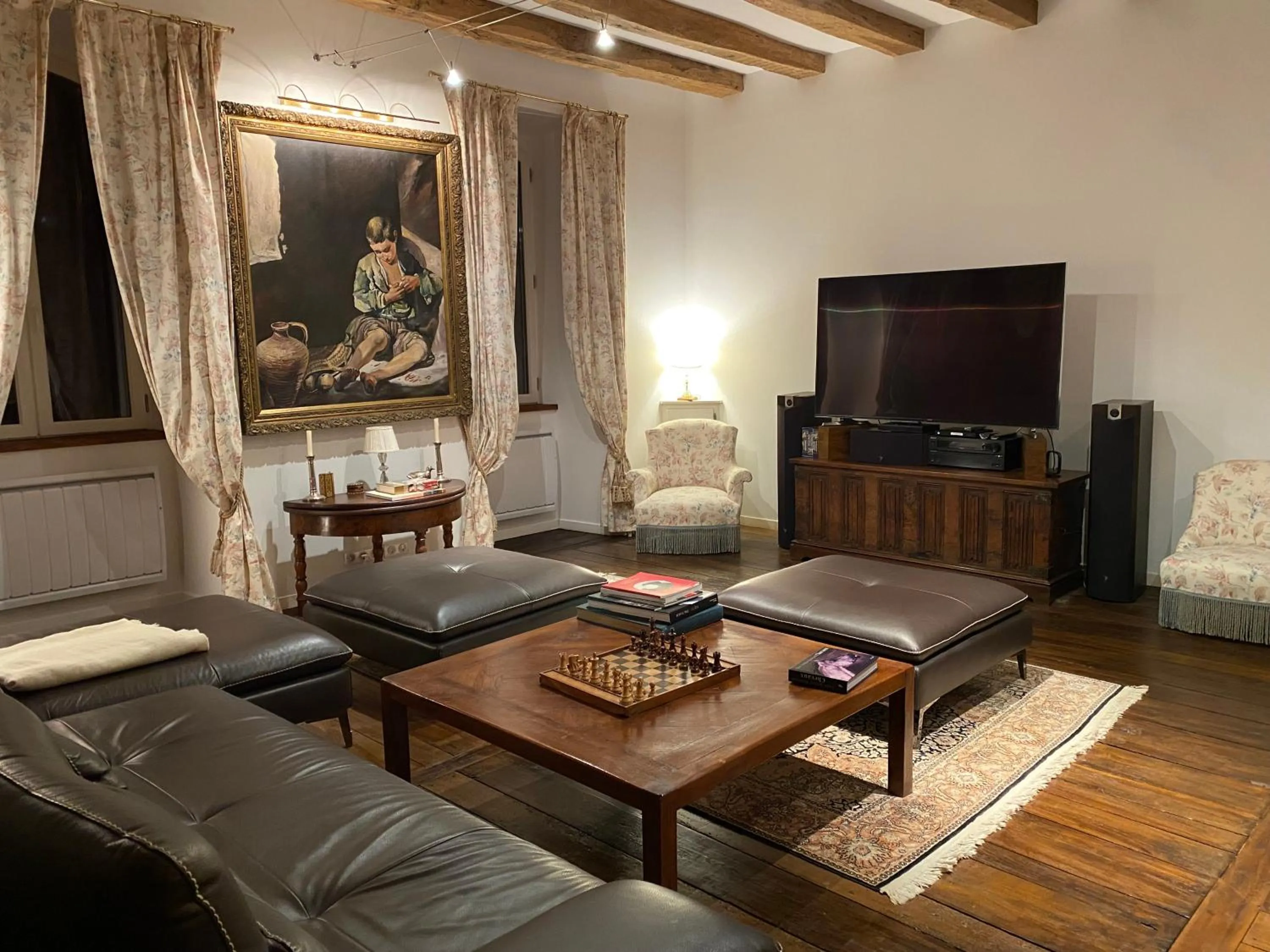 Living room in Château du Puech en Aubrac