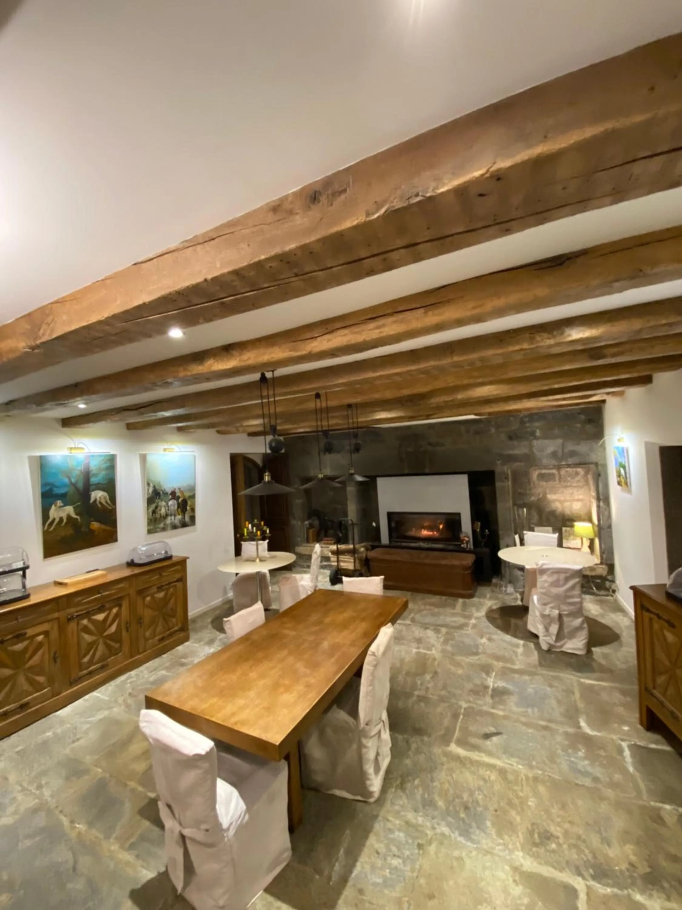 Dining area in Château du Puech en Aubrac