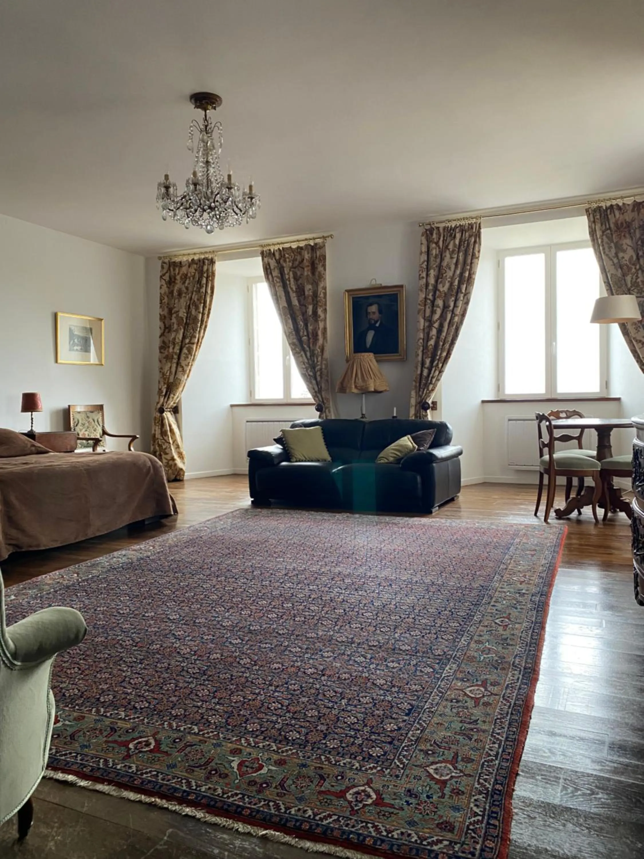 Bed in Château du Puech en Aubrac