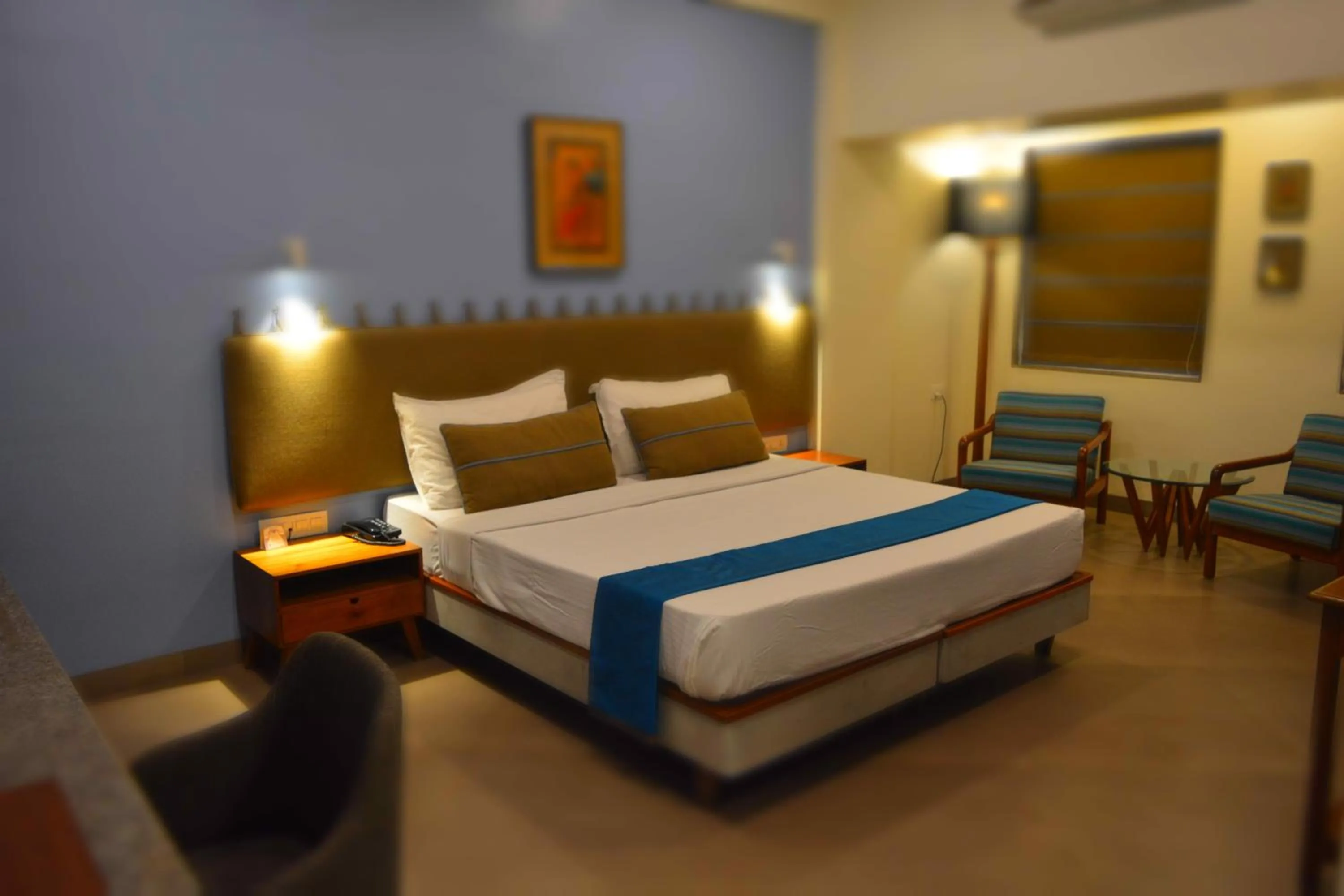 Bed in Hotel Shree Panchratna Pune