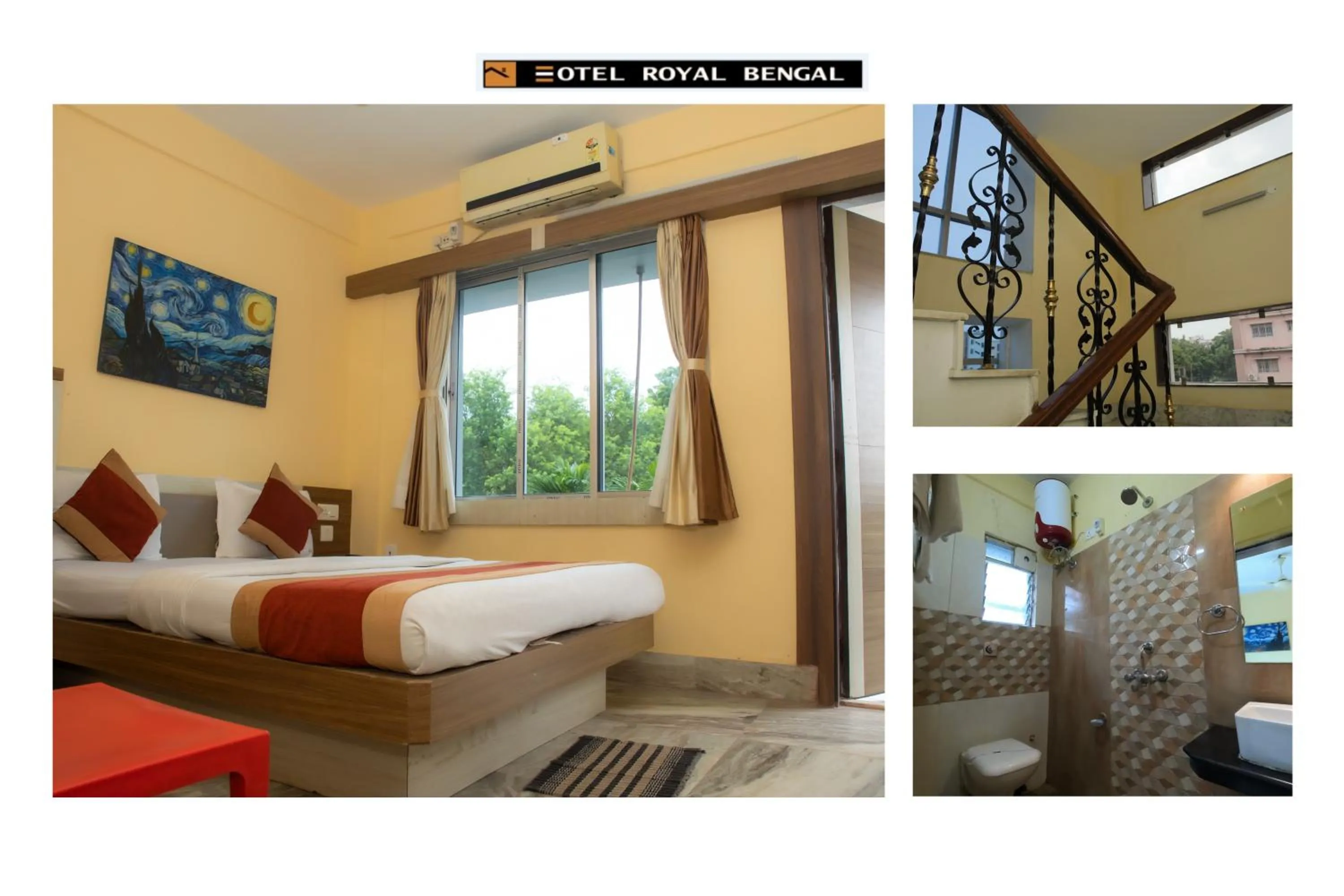 Bed in Hotel Royal Bengal