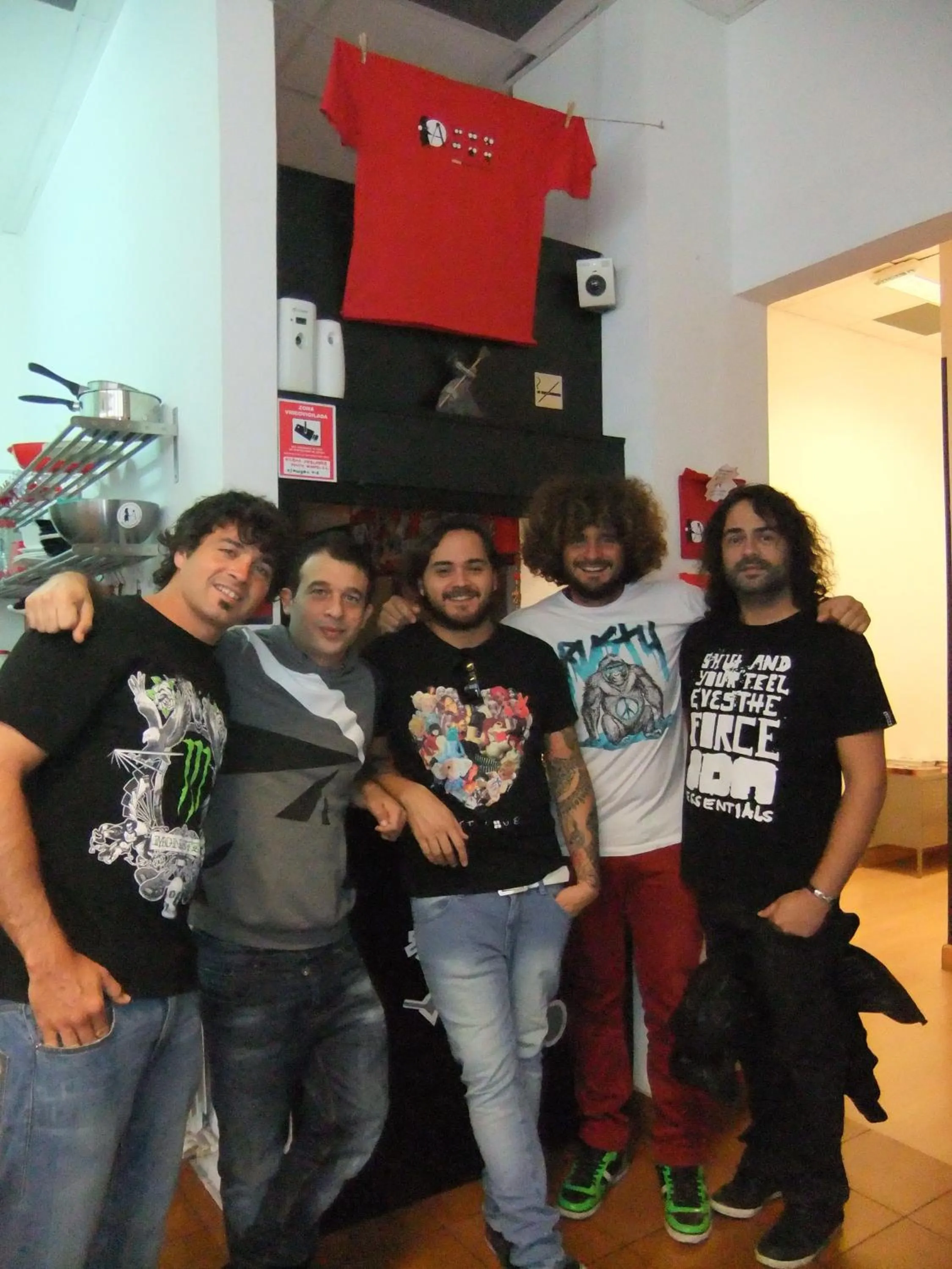 group of guests in Bilbao Akelarre Hostel