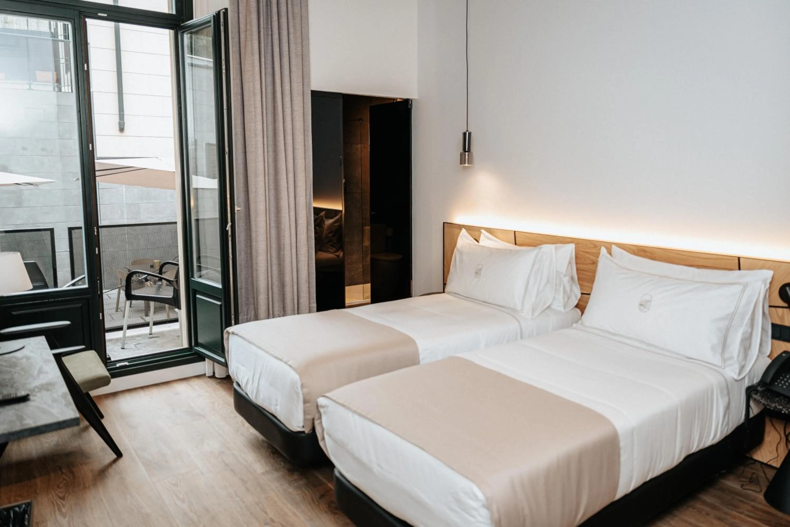 Bed in Hotel Luruna Palacio Larrinaga