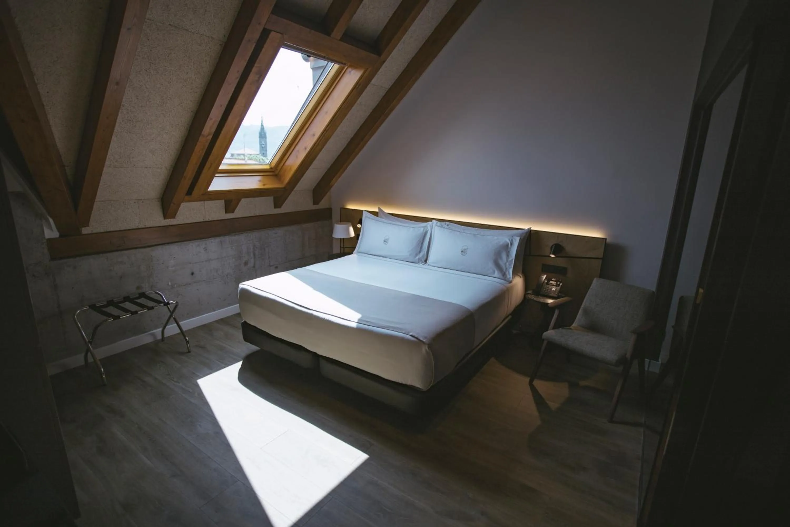 Bed in Hotel Luruna Palacio Larrinaga