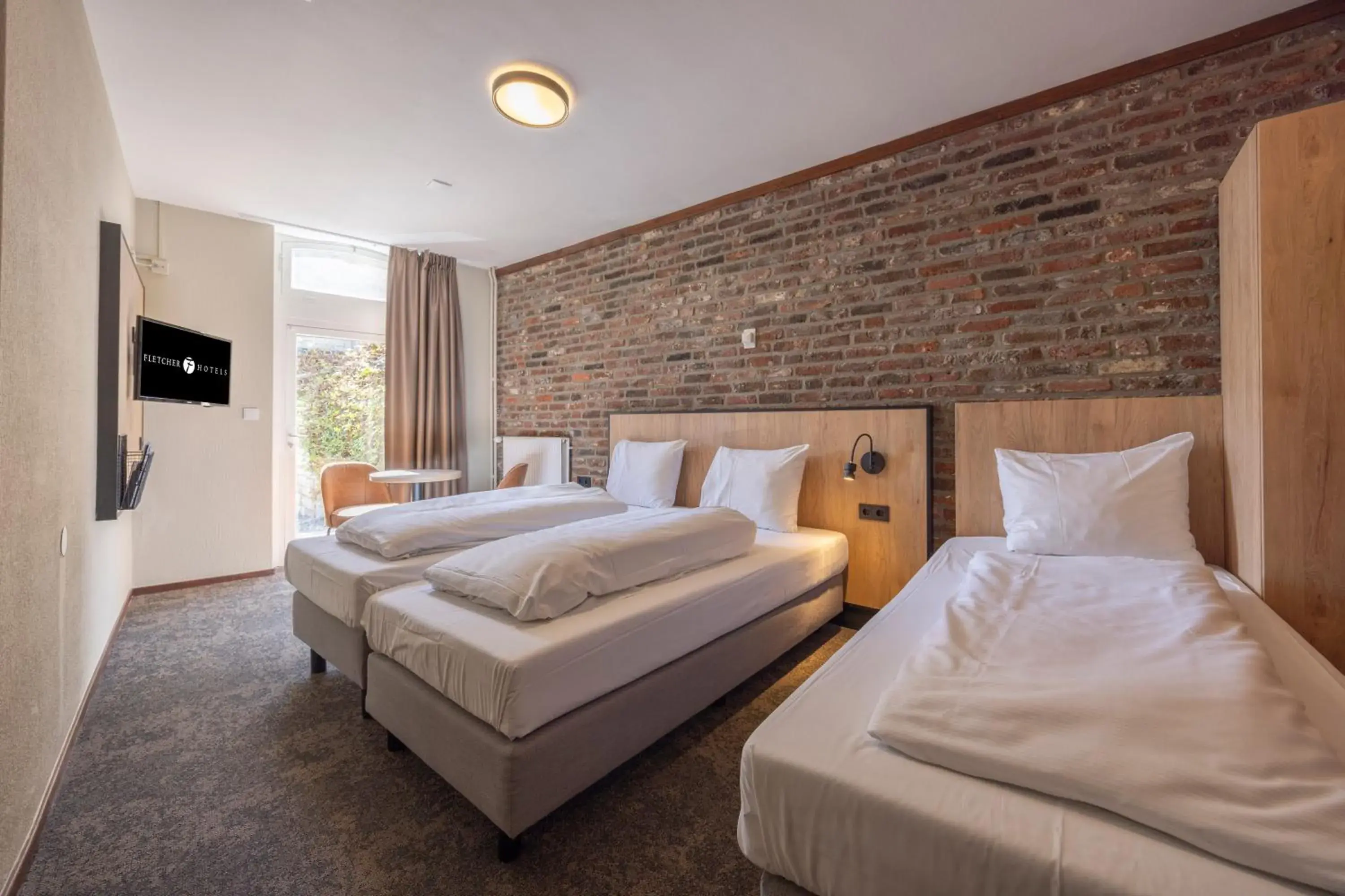 Bedroom, Bed in Fletcher Hotel Restaurant De Burghoeve Bedroom, Bed in Fletcher Hotel Restaurant De Burghoeve