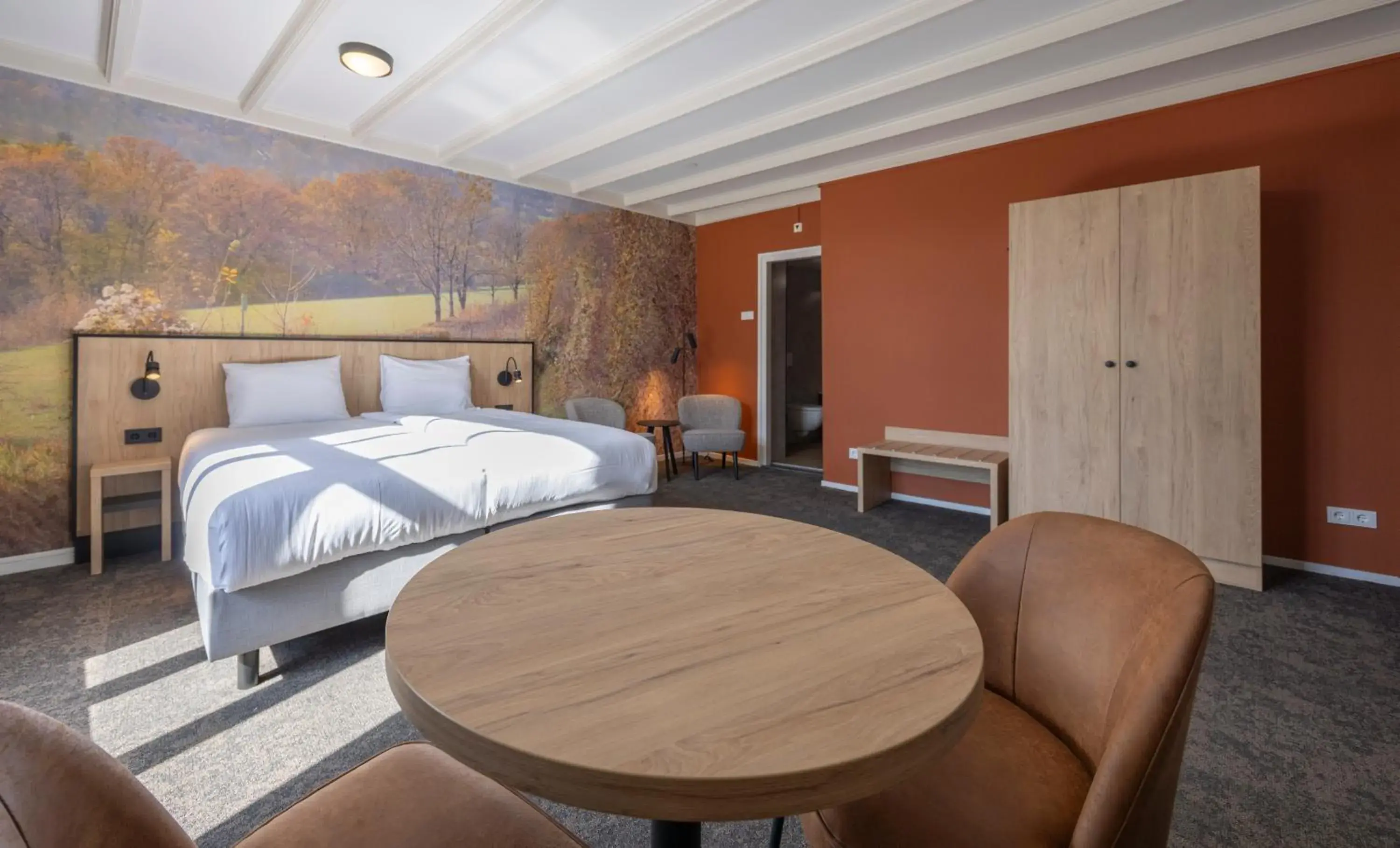 Bedroom, Bed in Fletcher Hotel Restaurant De Burghoeve Bedroom, Bed in Fletcher Hotel Restaurant De Burghoeve