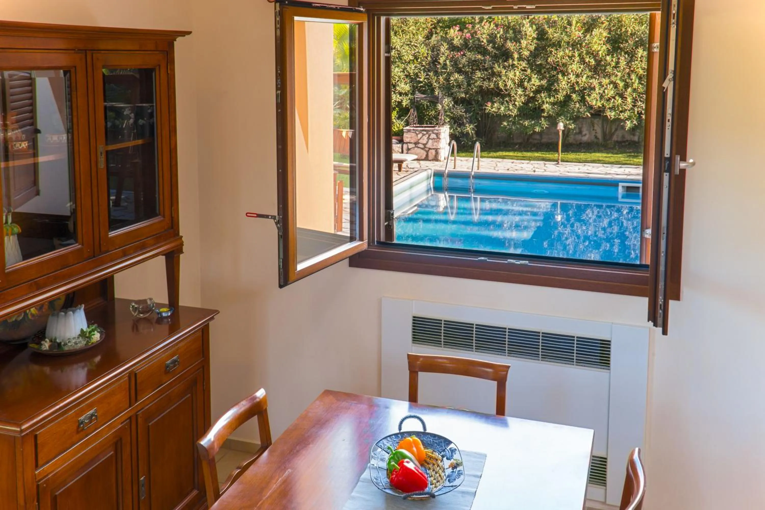Pool view in Penelope Villas
