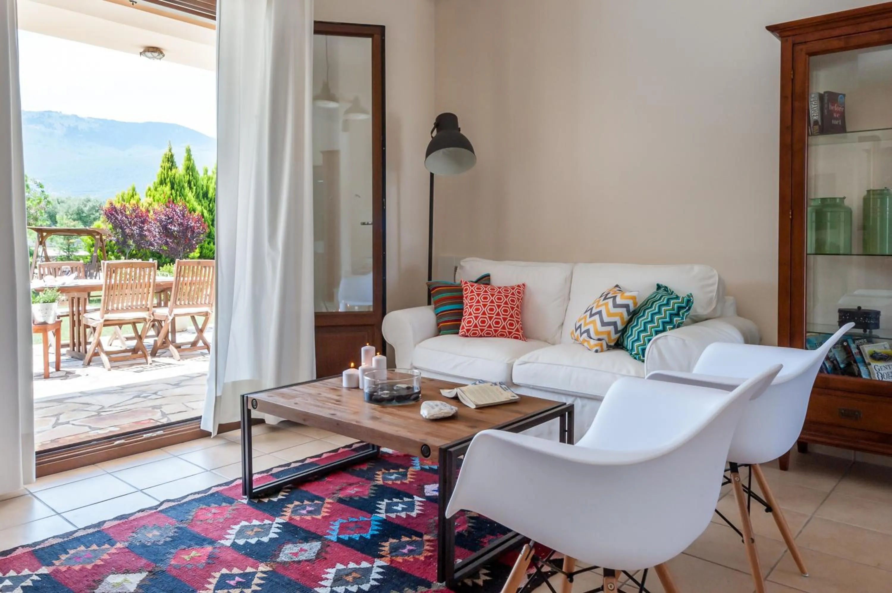 Seating area in Penelope Villas